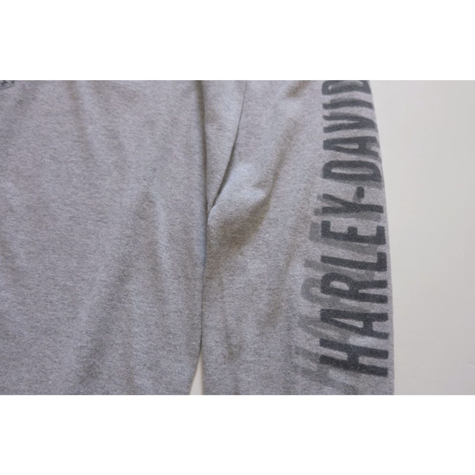Harley Davidson Harley-Davidson H-D Motorcycle Y2K Eagle Long Sleeve Gray T Shirt Mens SZ S Size US S / EU 44-46 / 1 - 6 Thumbnail