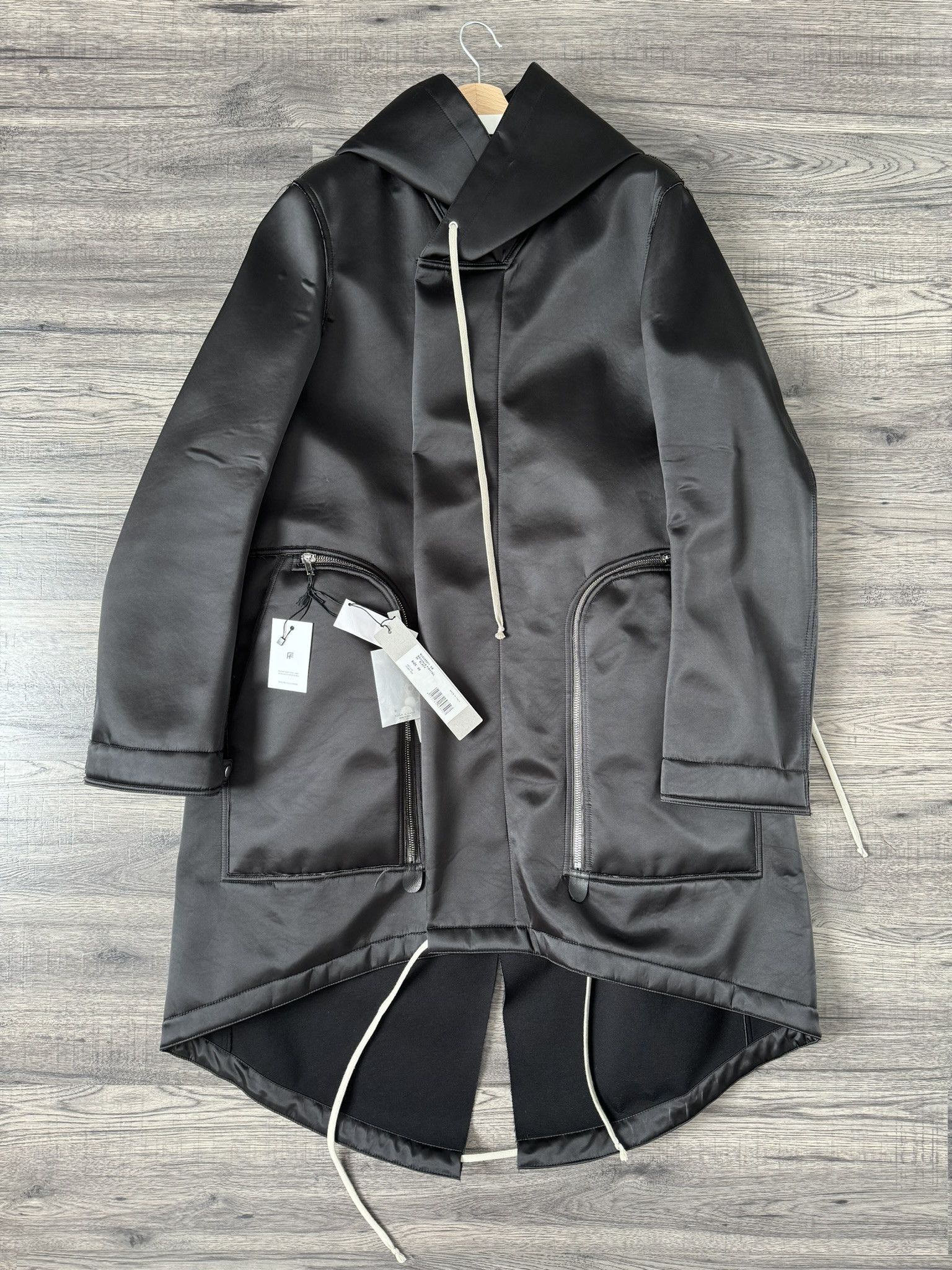 Rick Owens Drella Parka 2020SS スプリングコート Rick Owens Black Drella Parka Rick Owens