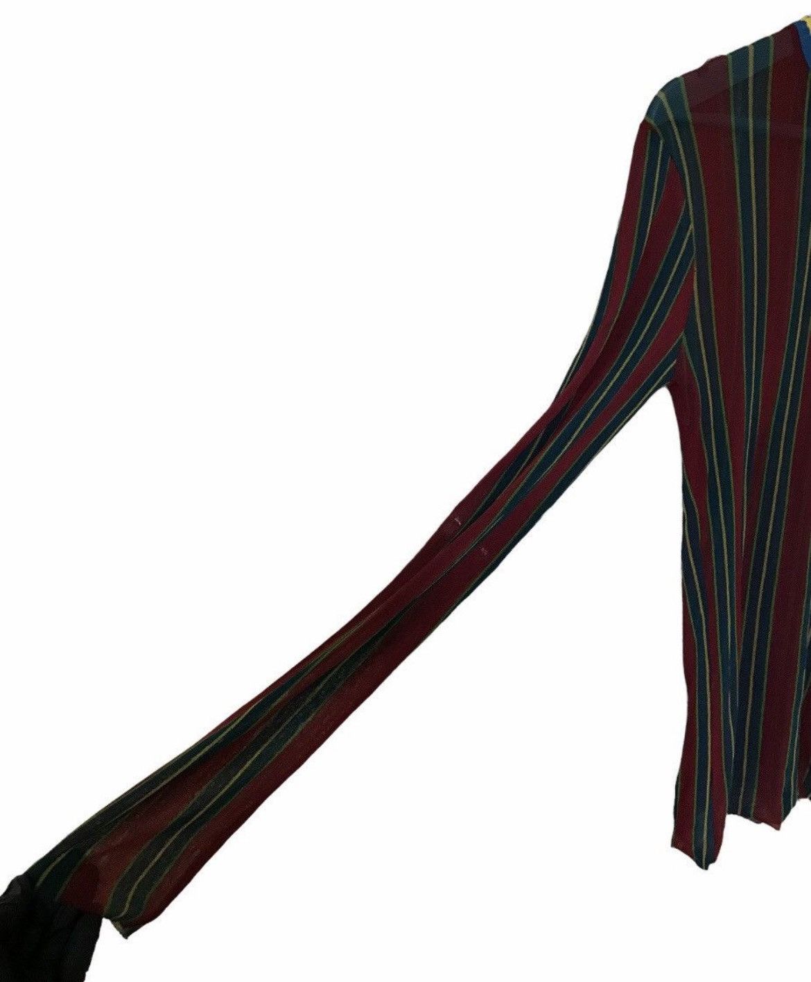 Jean Paul Gaultier Jean Paul Gaultier Maille Mesh Striped Down Size M / US 6-8 / IT 42-44 - 3 Thumbnail