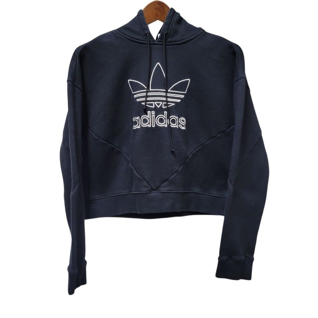 Adidas Adidas Embroidered Logo Women's Cropped Top Hoodie Large Size S / US 4 / IT 40 - 2 Thumbnail