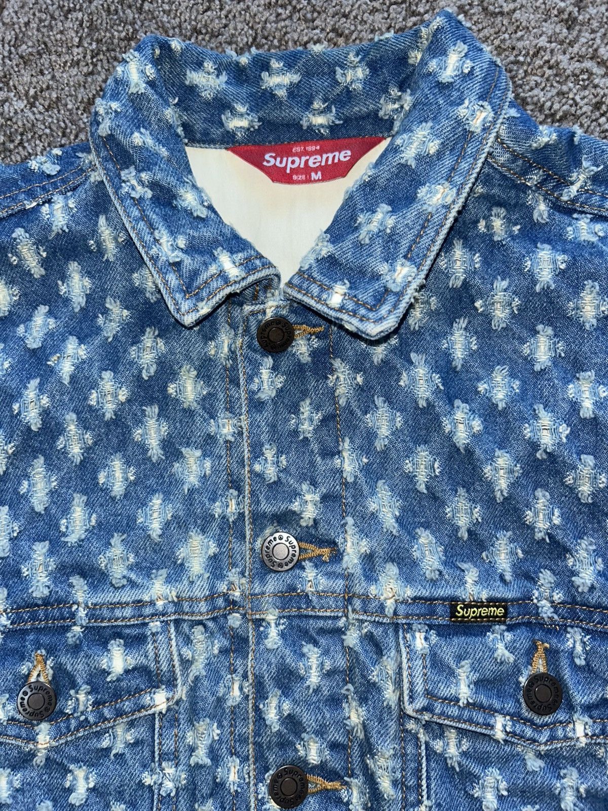 Supreme Supreme Hole Punch Trucker Jacket Size US M / EU 48-50 / 2 - 5 Thumbnail