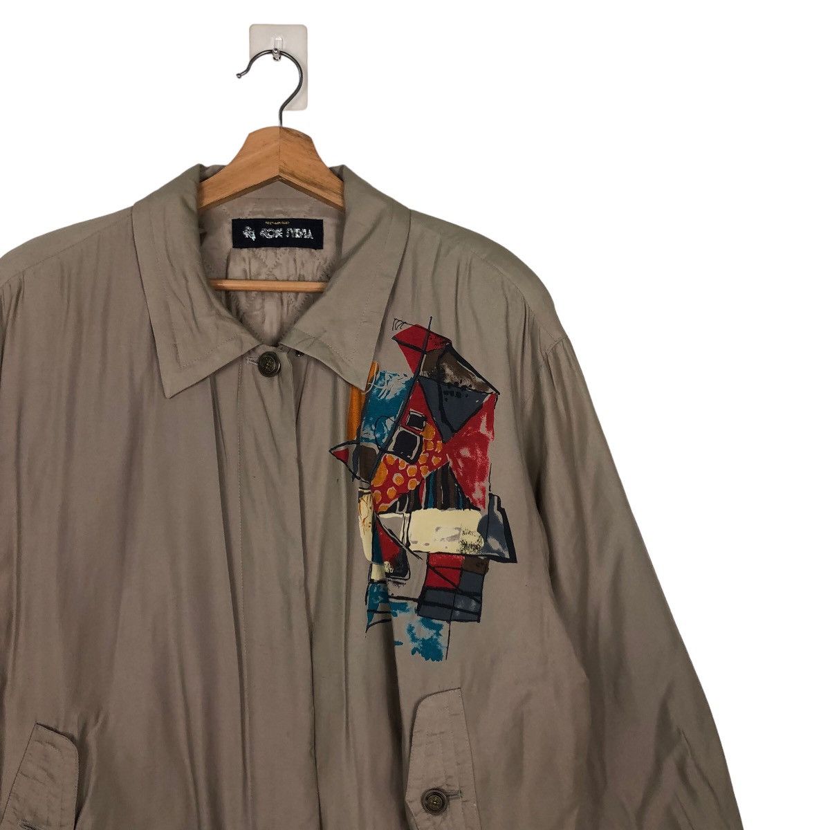 Japanese Brand Vintage Bomber Jacket Rose Sylvie Art Big Logo Issey Miyake Size US M / EU 48-50 / 2 - 6 Thumbnail