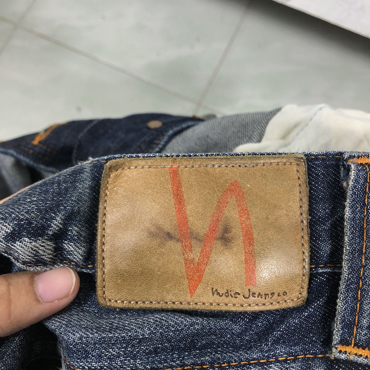 Japanese Brand 🔥Rare Distressed Denim Design Nudie Jeans Japan Made Size US 32 / EU 48 - 13 Thumbnail