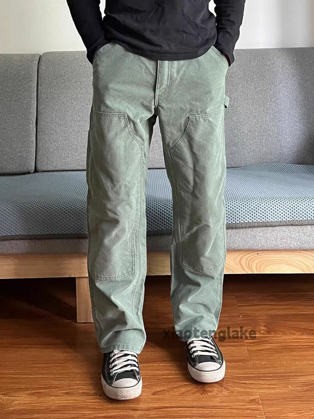 Designer × Vintage washed faded cleanfit yuppie loose carpenter jeans Size US 32 / EU 48 - 4 Thumbnail