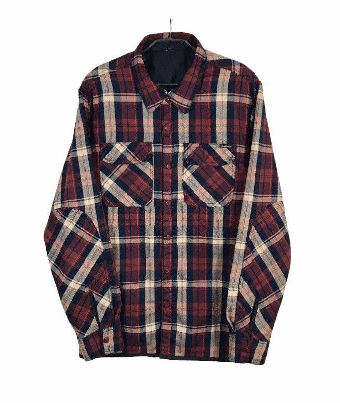 Oakley Oakley Vintage Mens Button Up Overshirt Reversible Size M Size US M / EU 48-50 / 2 - 1 Thumbnail