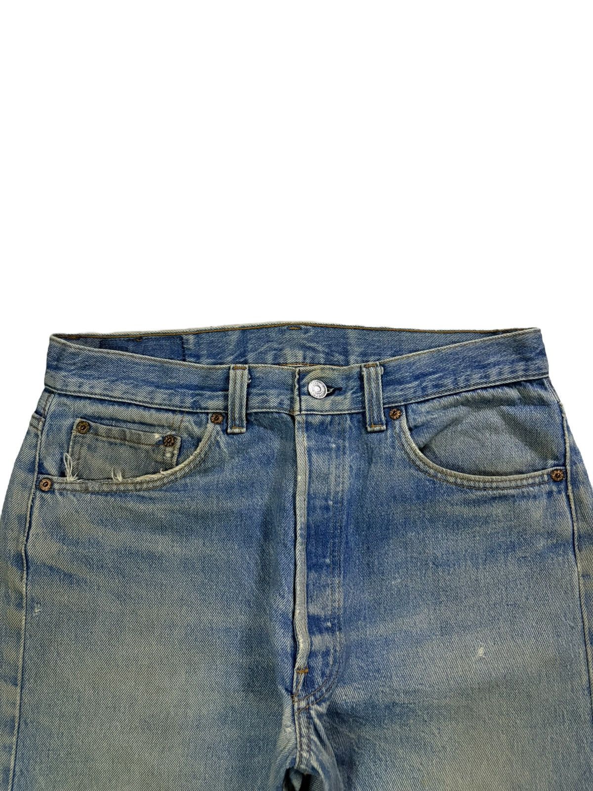 Levi's Vintage 90s Levis 501 Mud Wash Distressed Baggy Jeans Size US 31 - 4 Thumbnail