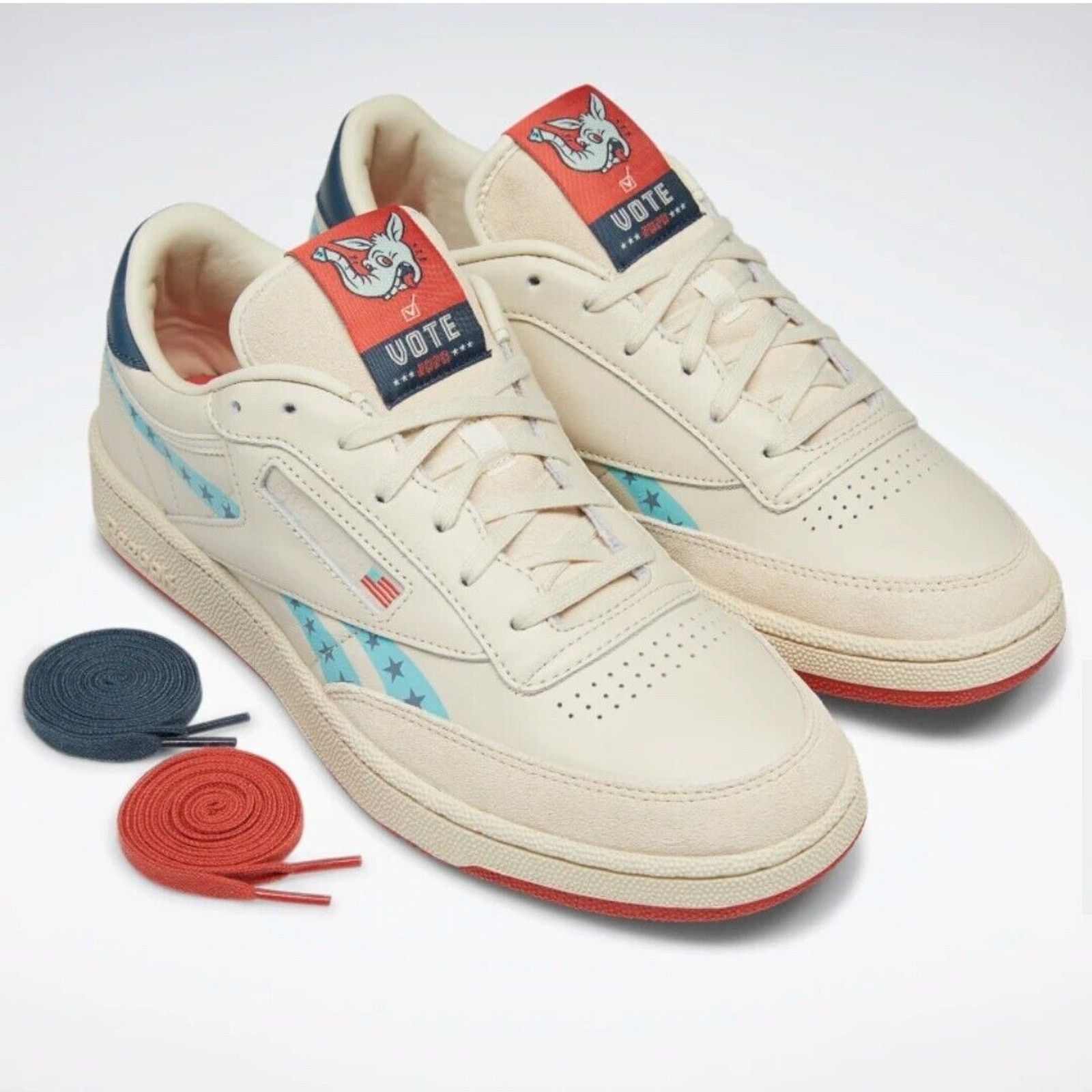 Reebok Reebok Club C Vote Men's 7 Women's 8.5 Limited Edition 500 Size US 8.5 / EU 41-42 - 1 Thumbnail
