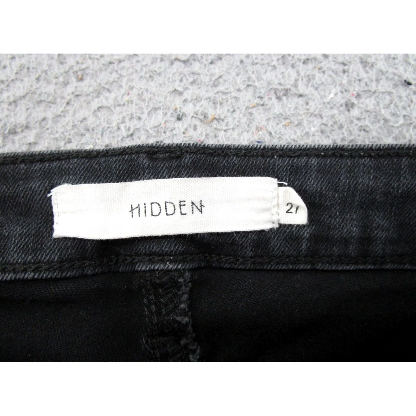 Vintage Hidden Jeans Skinny Distressed Black Stretch Denim Raw Hem Womens Size 27 Size 27" / US 4 / IT 40 - 4 Thumbnail