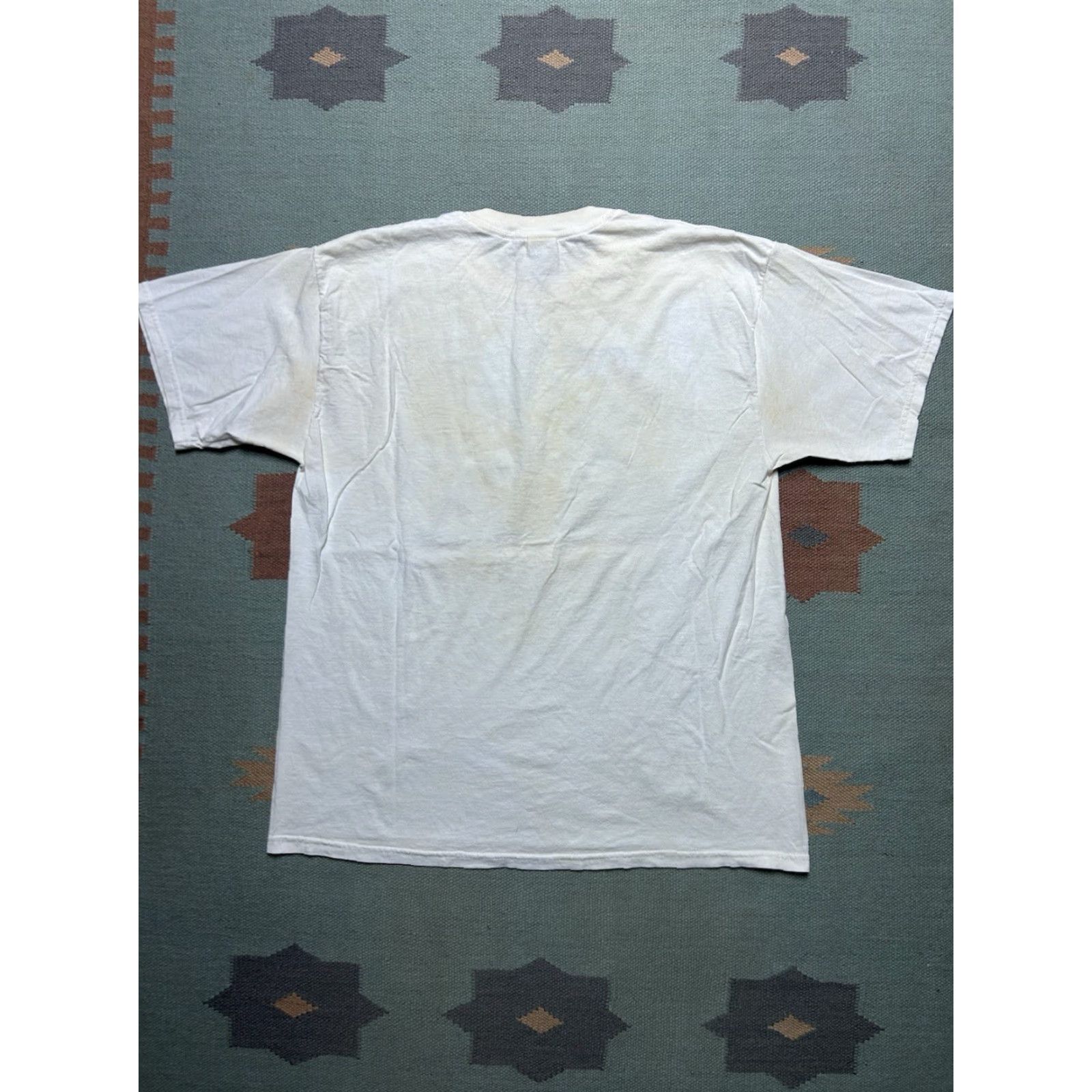Vintage VINTAGE 90s Louisiana T-Shirt XL White Graphic Crocodile Puppies Porch Distressed Men Size US XL / EU 56 / 4 - 7 Thumbnail