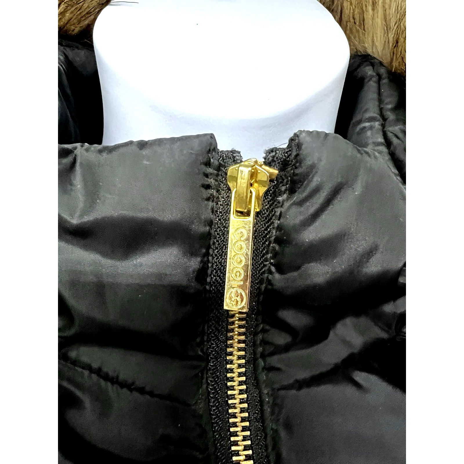 Coogi Coogi Vintage Black Zip Up Puffer Jacket XL Faux Fur Hood Size XL / US 12-14 / IT 48-50 - 8 Thumbnail