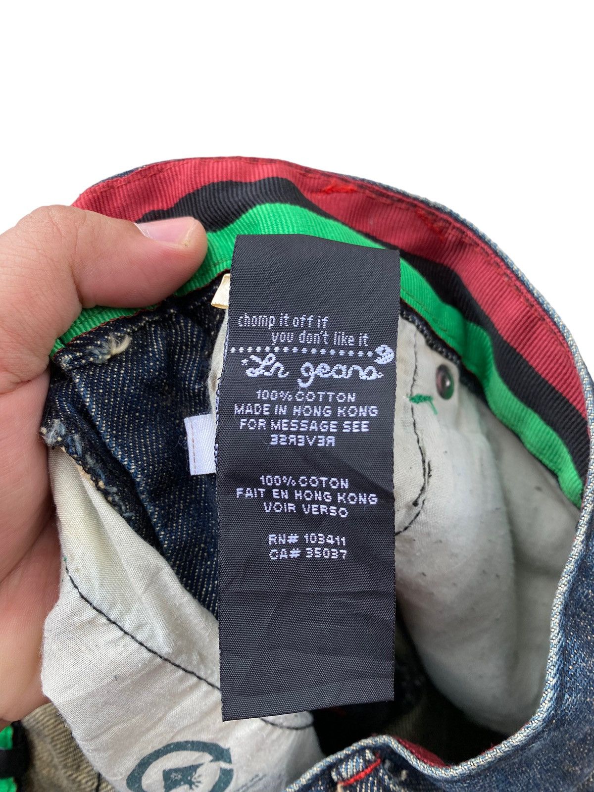 Japanese Brand LNG Pocket Logo Distressed Pant Size US 33 - 8 Thumbnail