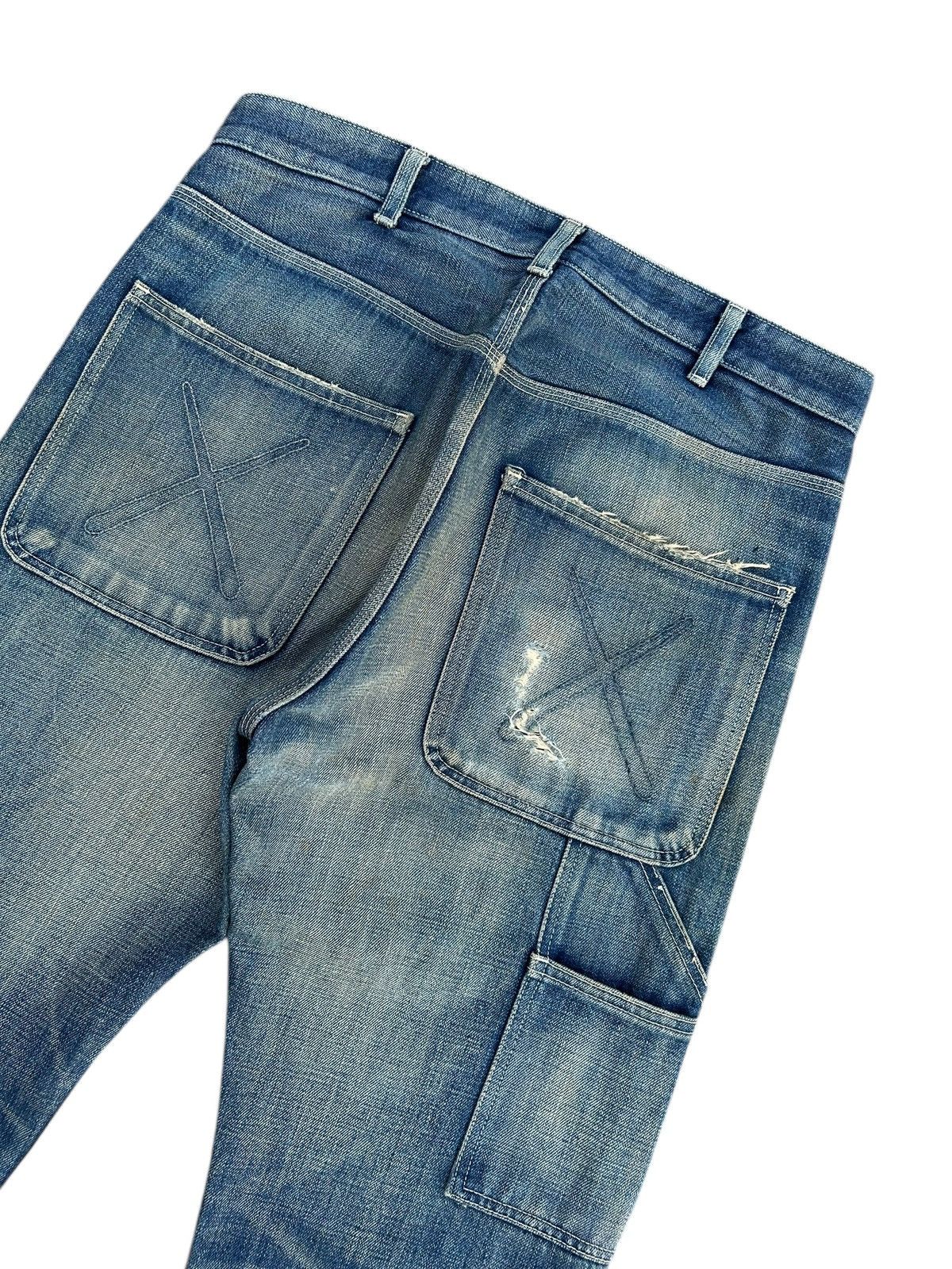 Kaws Thrashed Original Fake Kaws Selvedge Denim Jeans Size US 34 / EU 50 - 15 Thumbnail