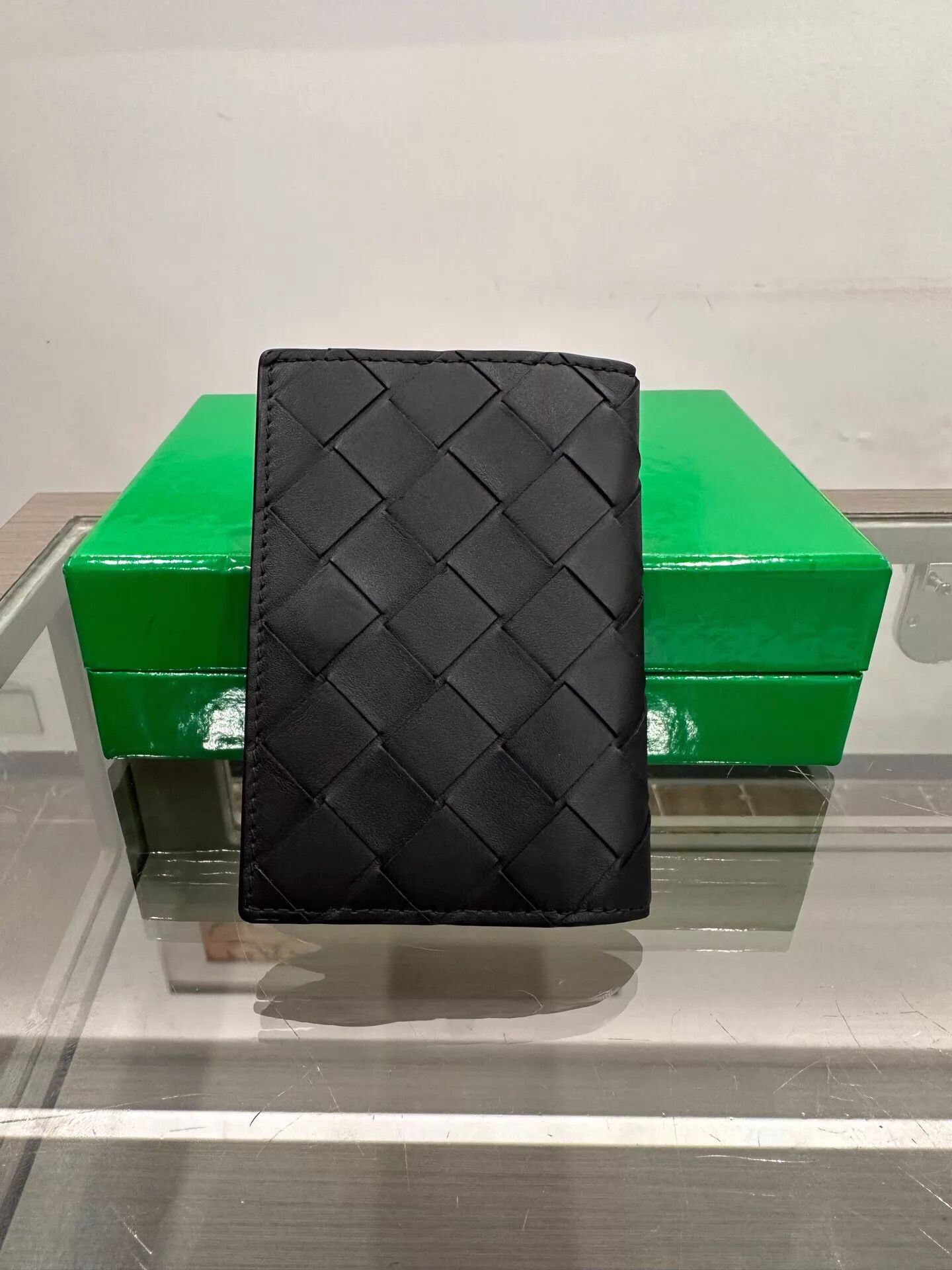 Bottega Veneta BV Intrecciato Black Wallet 8cm New Size ONE SIZE - 1 Thumbnail