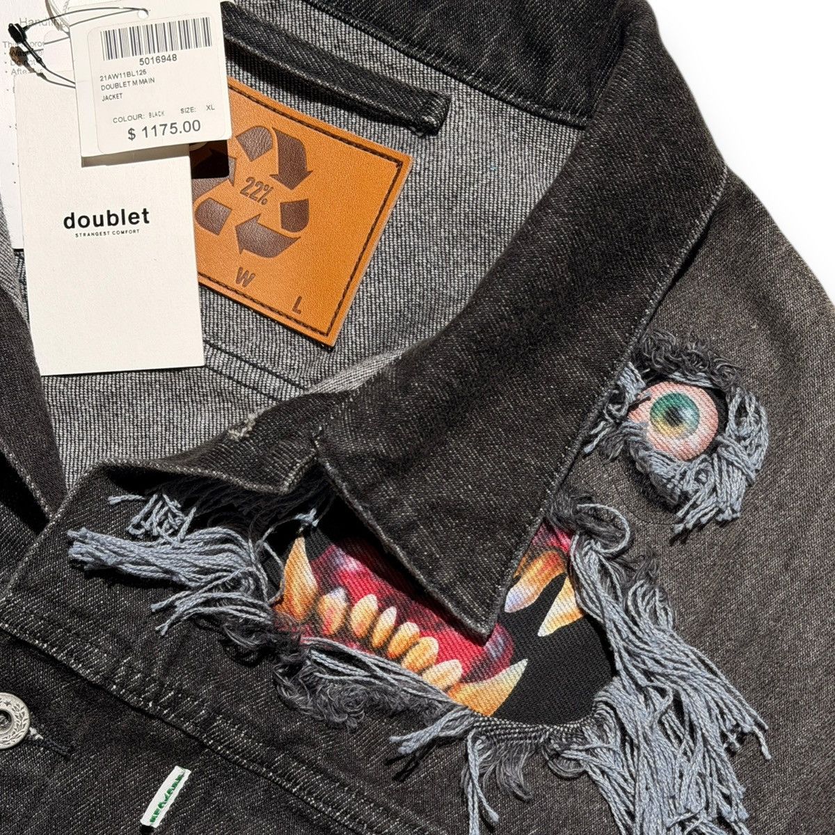 Doublet Monster denim jacket Size US XL / EU 56 / 4 - 2 Thumbnail