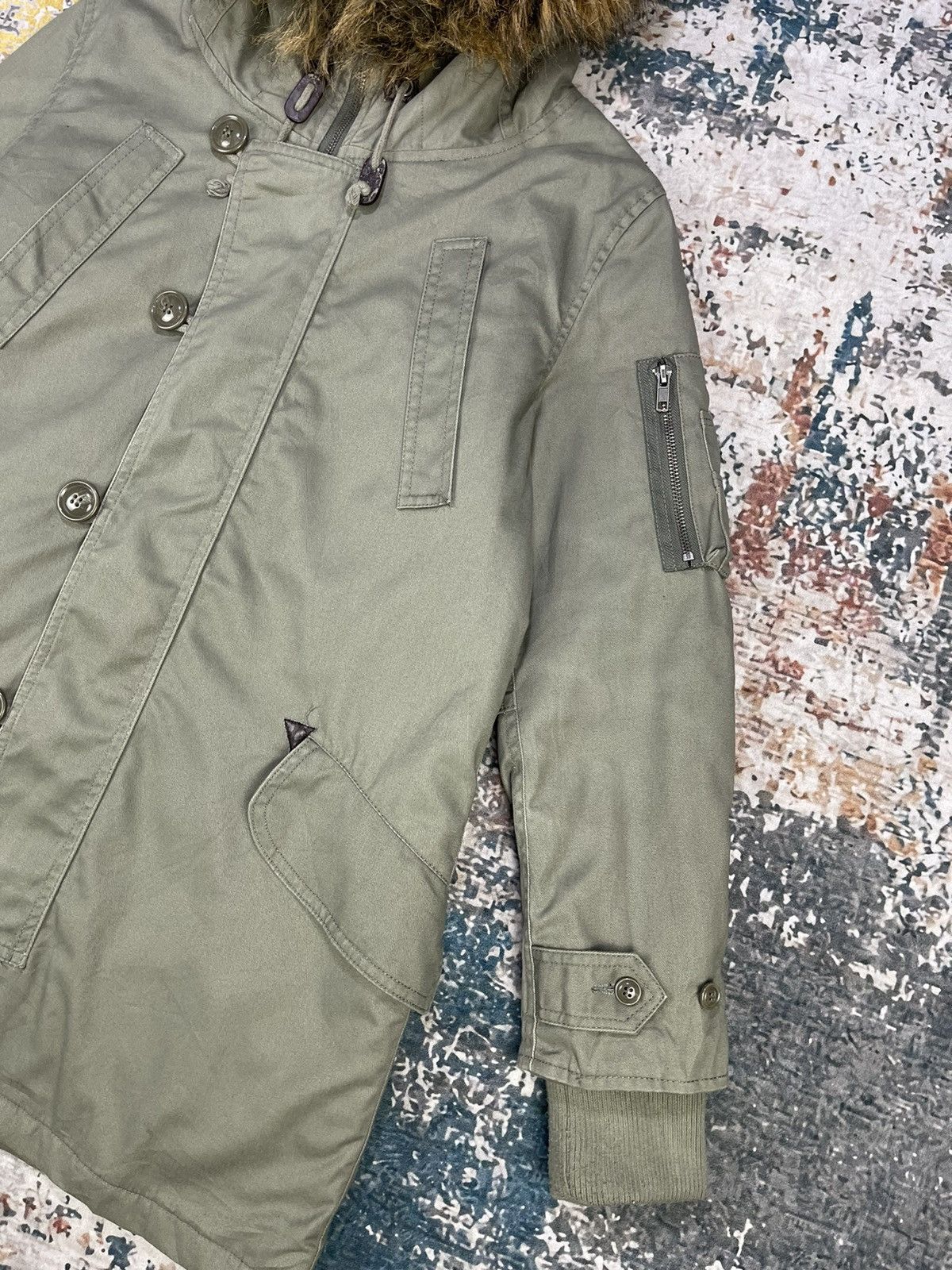Hypebeast Rush Hour Faux Fur Snorkel Down Parka Jackets Size L / US 10 / IT 46 - 3 Thumbnail
