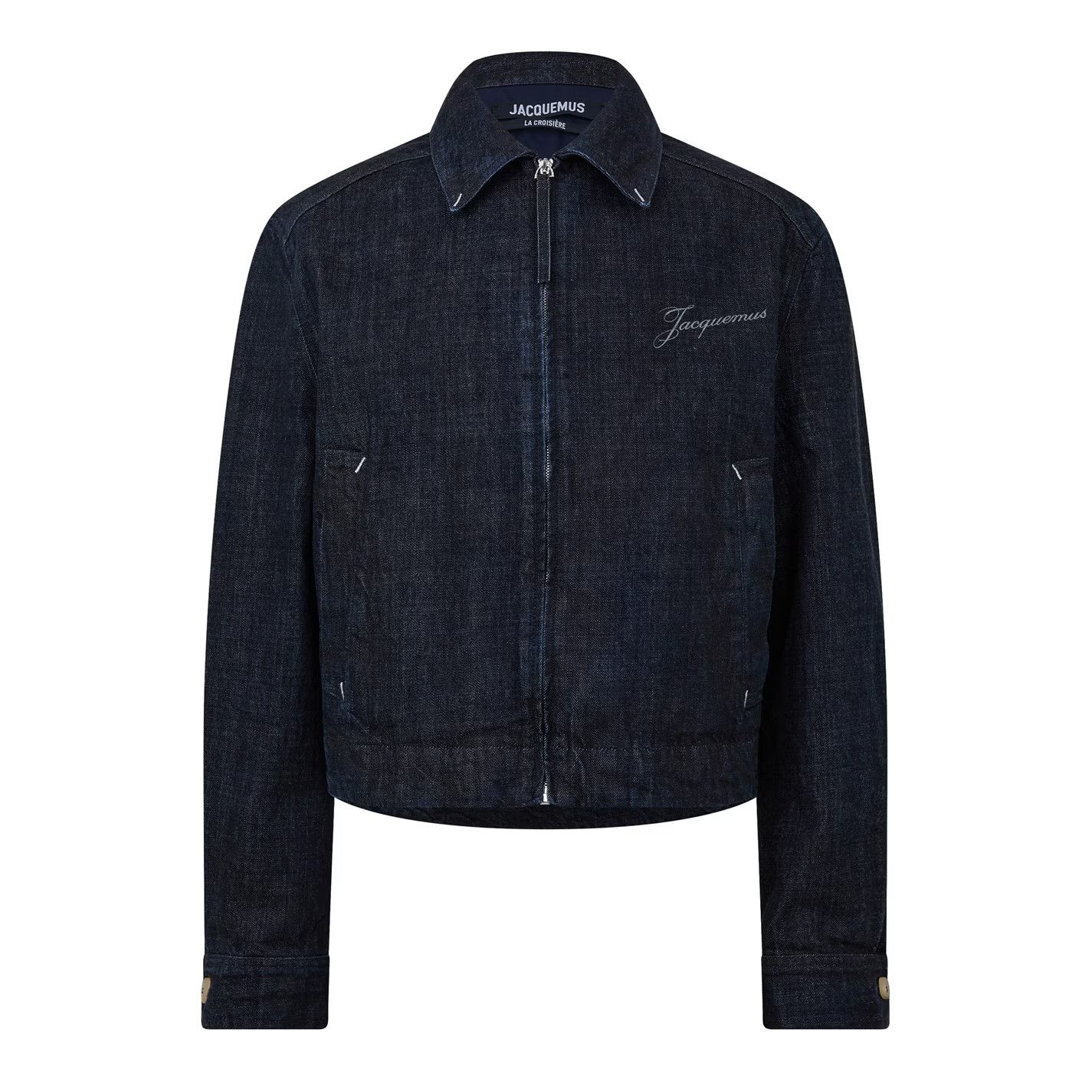 Jacquemus o1g2r1mq0426 Denim Jacket in Dark Navy Size US L / EU 52-54 / 3 - 1 Thumbnail