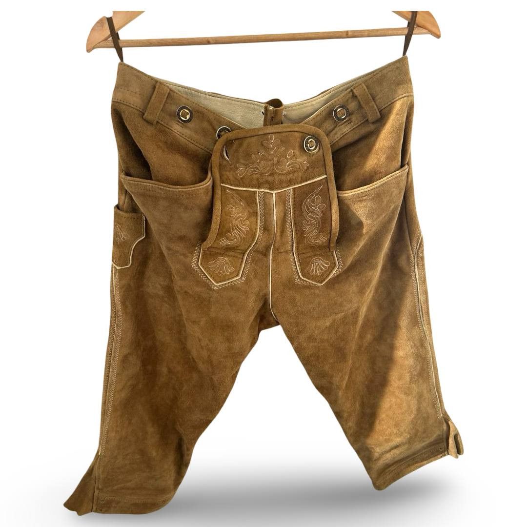 Leather Maddox Leather trachten shorts #1380 Size US 33 - 1 Thumbnail