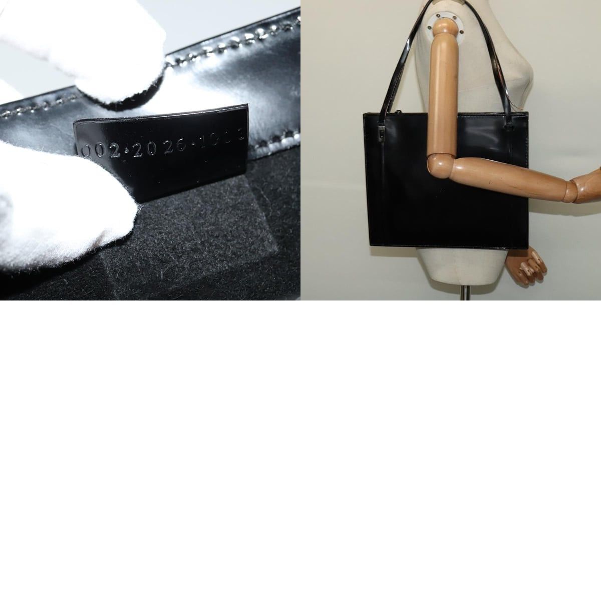 Gucci GUCCI Shoulder Bag Patent Leather Black Silver Size ONE SIZE - 13 Thumbnail