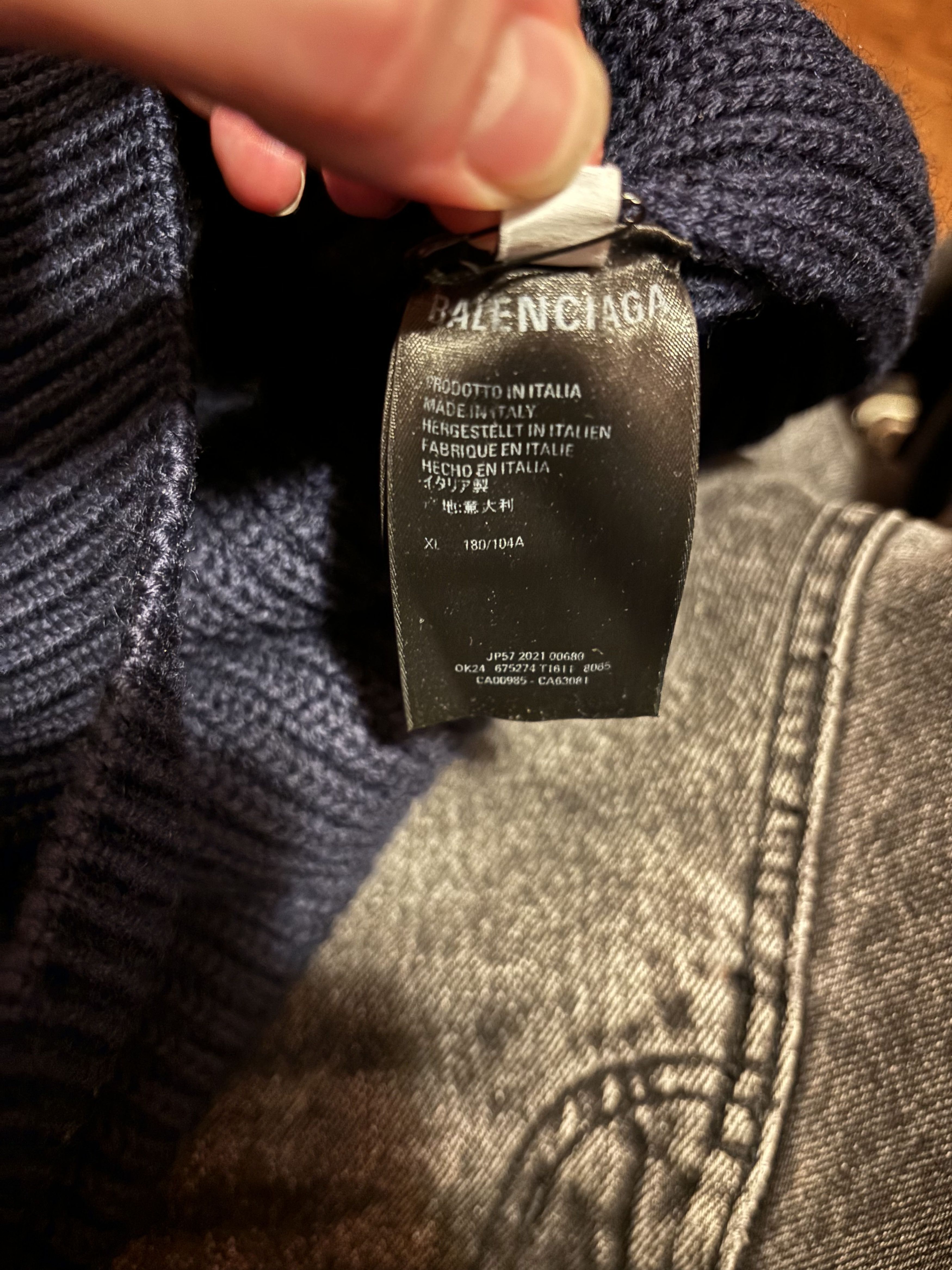 Balenciaga Balenciaga Layered Knit Tracksuit Sweater Size US XL / EU 56 / 4 - 5 Thumbnail