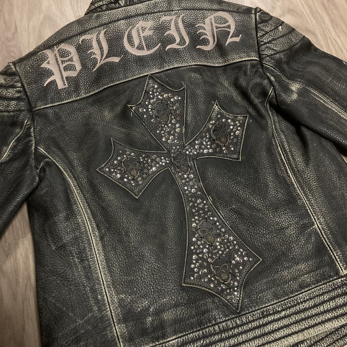 Philipp Plein Philipp Plein Lederjacke Swarovski Limited Edition Size S / US 4 / IT 40 - 2 Thumbnail