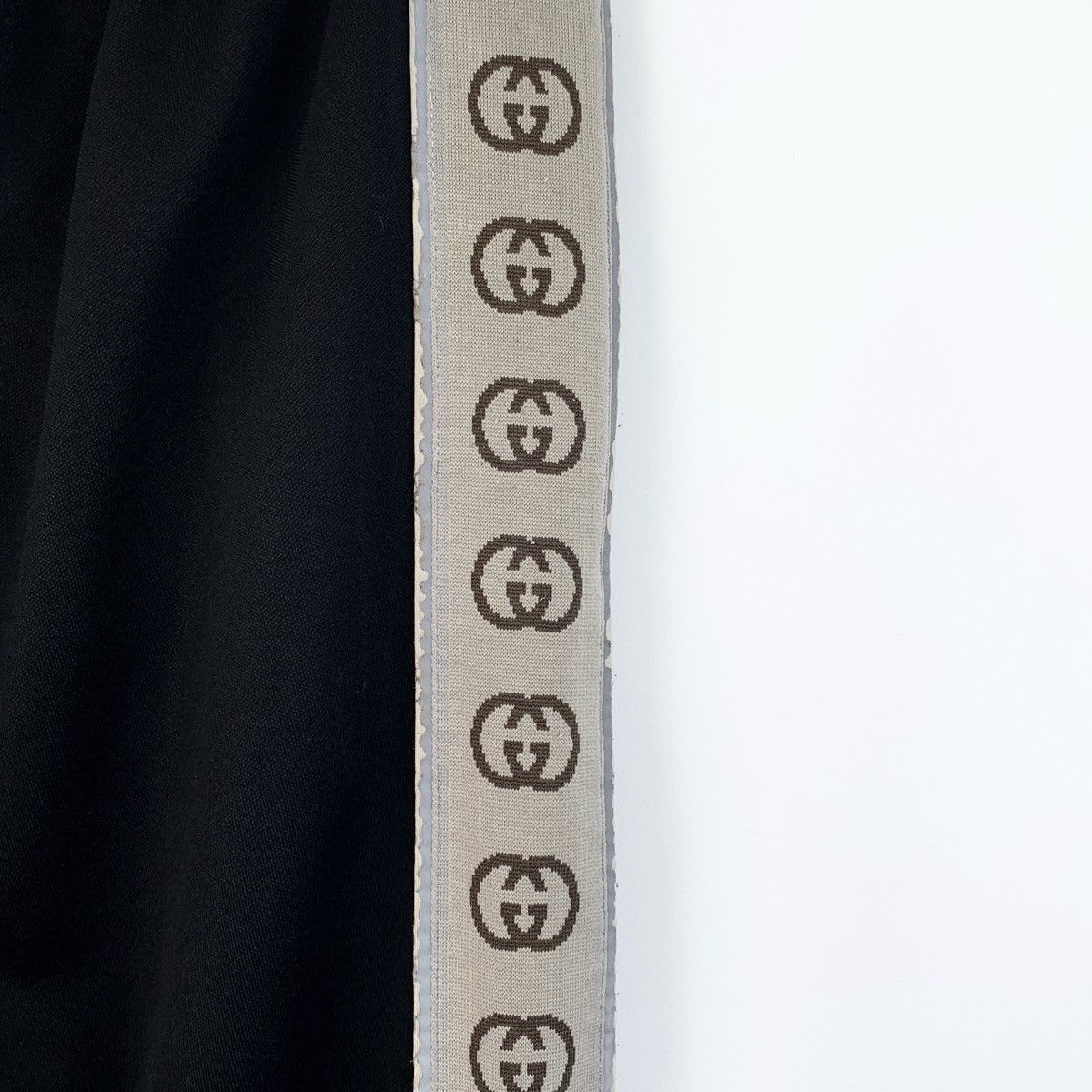 Gucci Gucci Black Side Logo Jacquard Cuffed Sports Pants K26WX Size US 30 / EU 46 - 4 Thumbnail