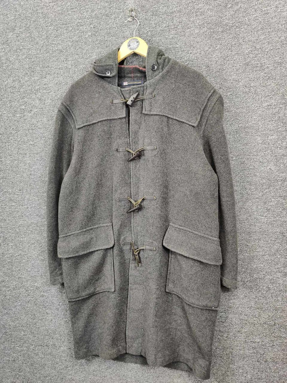Gloverall Vintage 90's Gloverall England Wool Heavy Duffle Long Coat Size US L / EU 52-54 / 3 - 2 Thumbnail