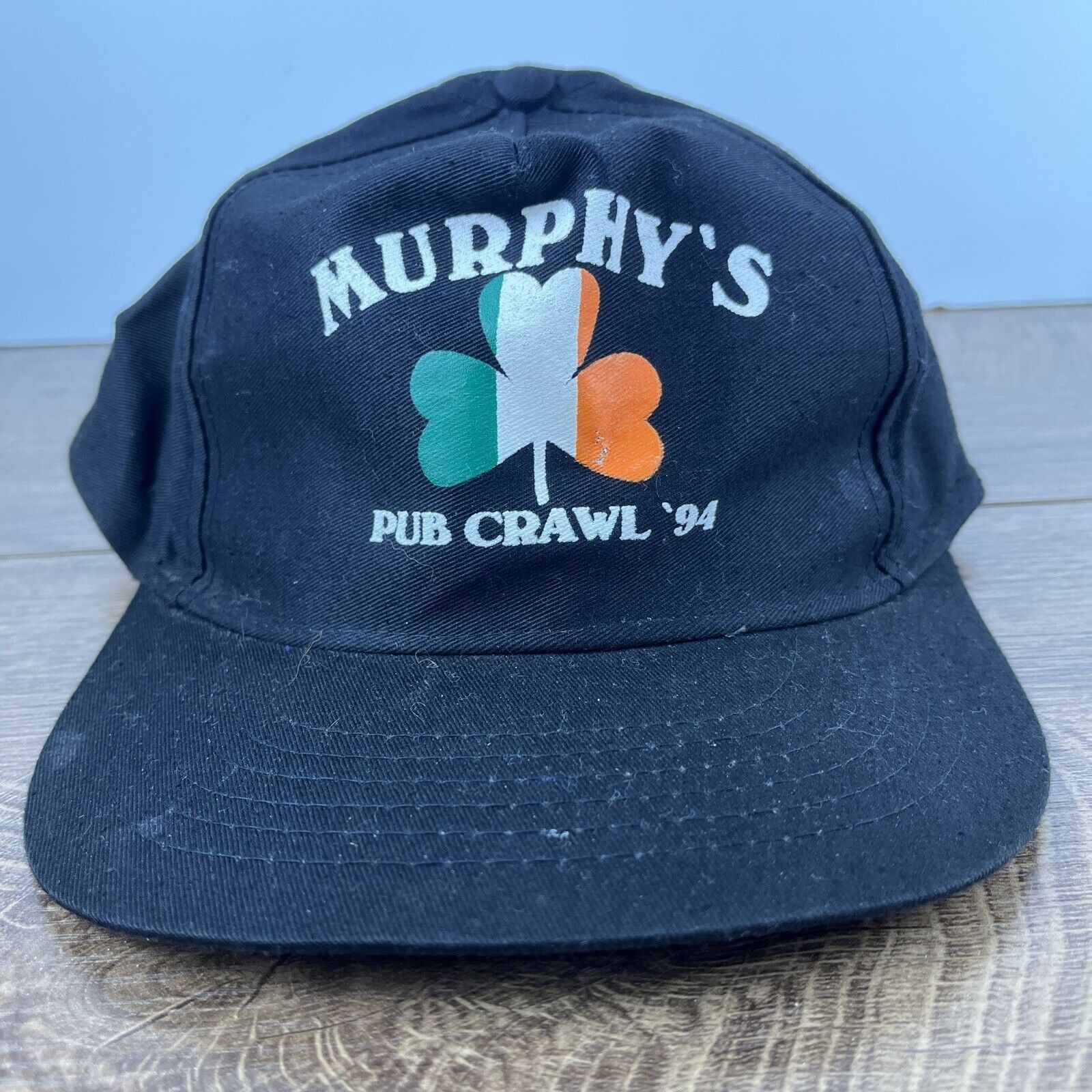Other Murphys Hat Murphys Pub Crawl 1994 Black Hat Snapback Adjust Size ONE SIZE - 1 Thumbnail