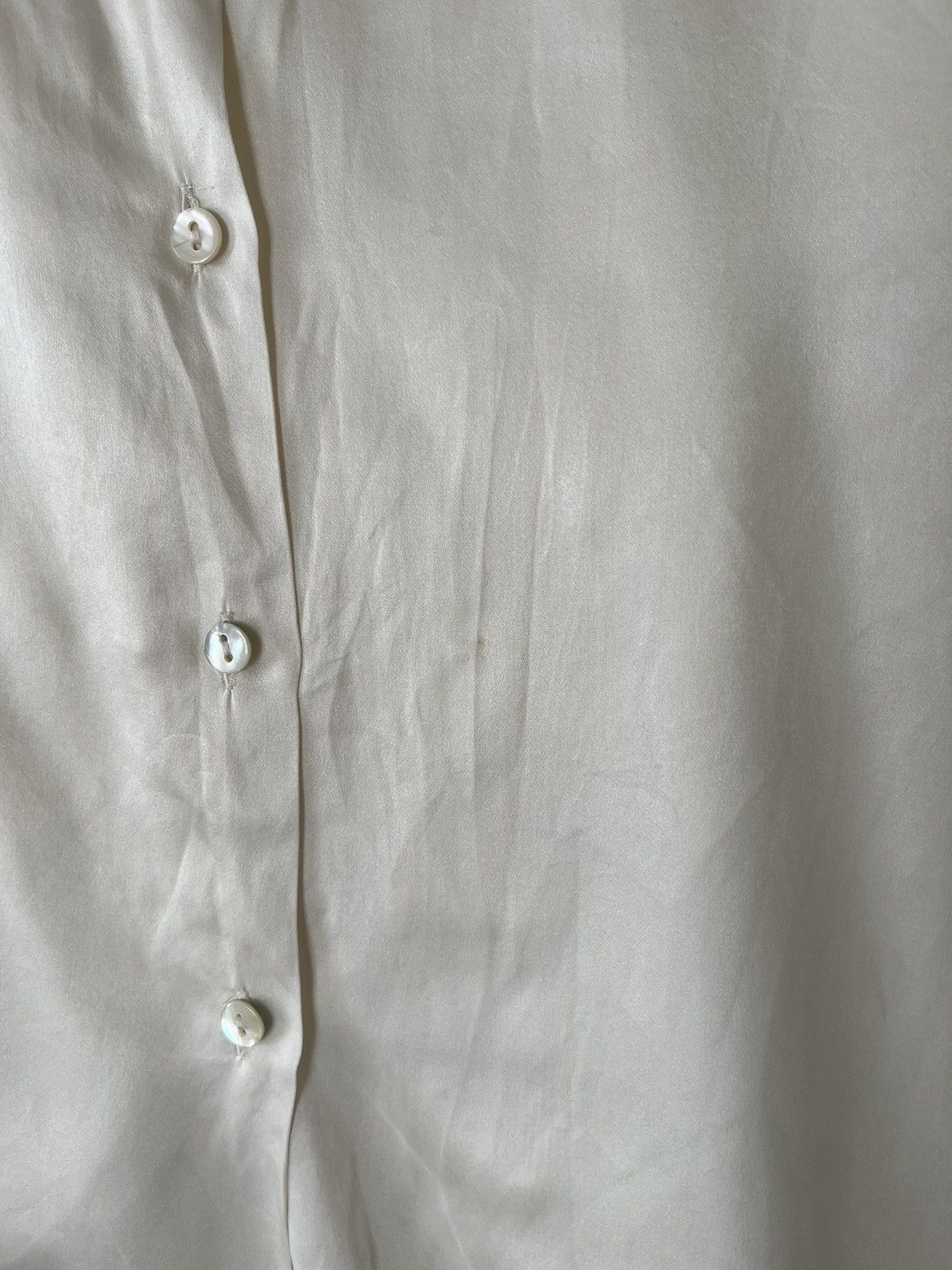 agnes b. Agnes B. Paris Silk Shirt Button Long Sleeve Size M / US 6-8 / IT 42-44 - 7 Thumbnail