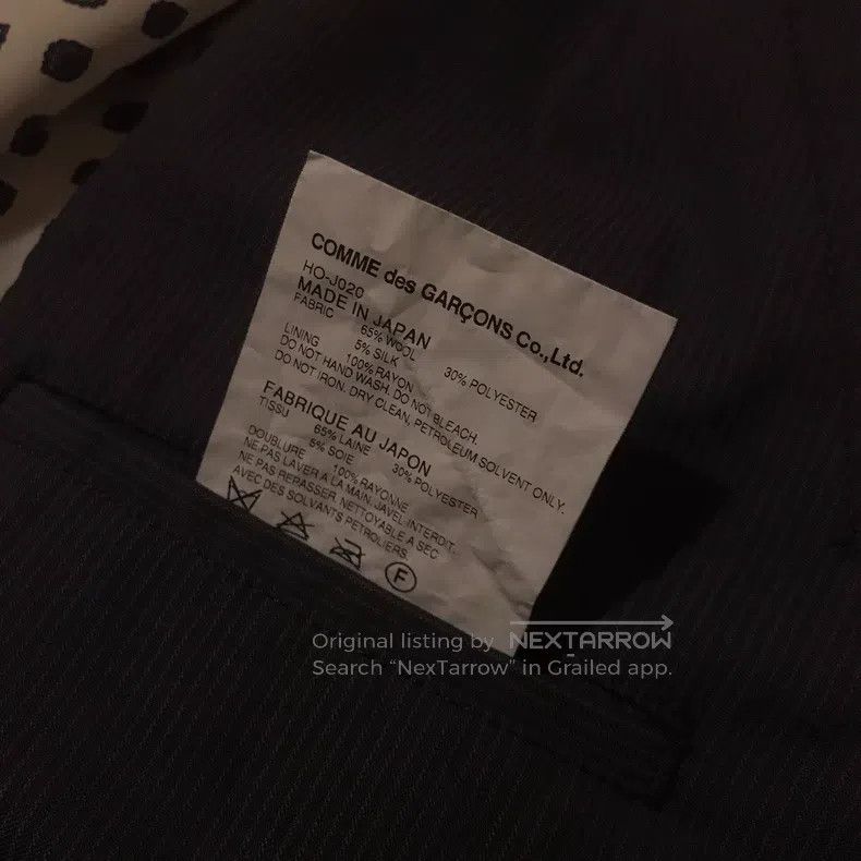 Comme des Garcons Comme Des Garcons Gray Gathered Pleated Blazer Size US XS / EU 42 / 0 - 8 Thumbnail