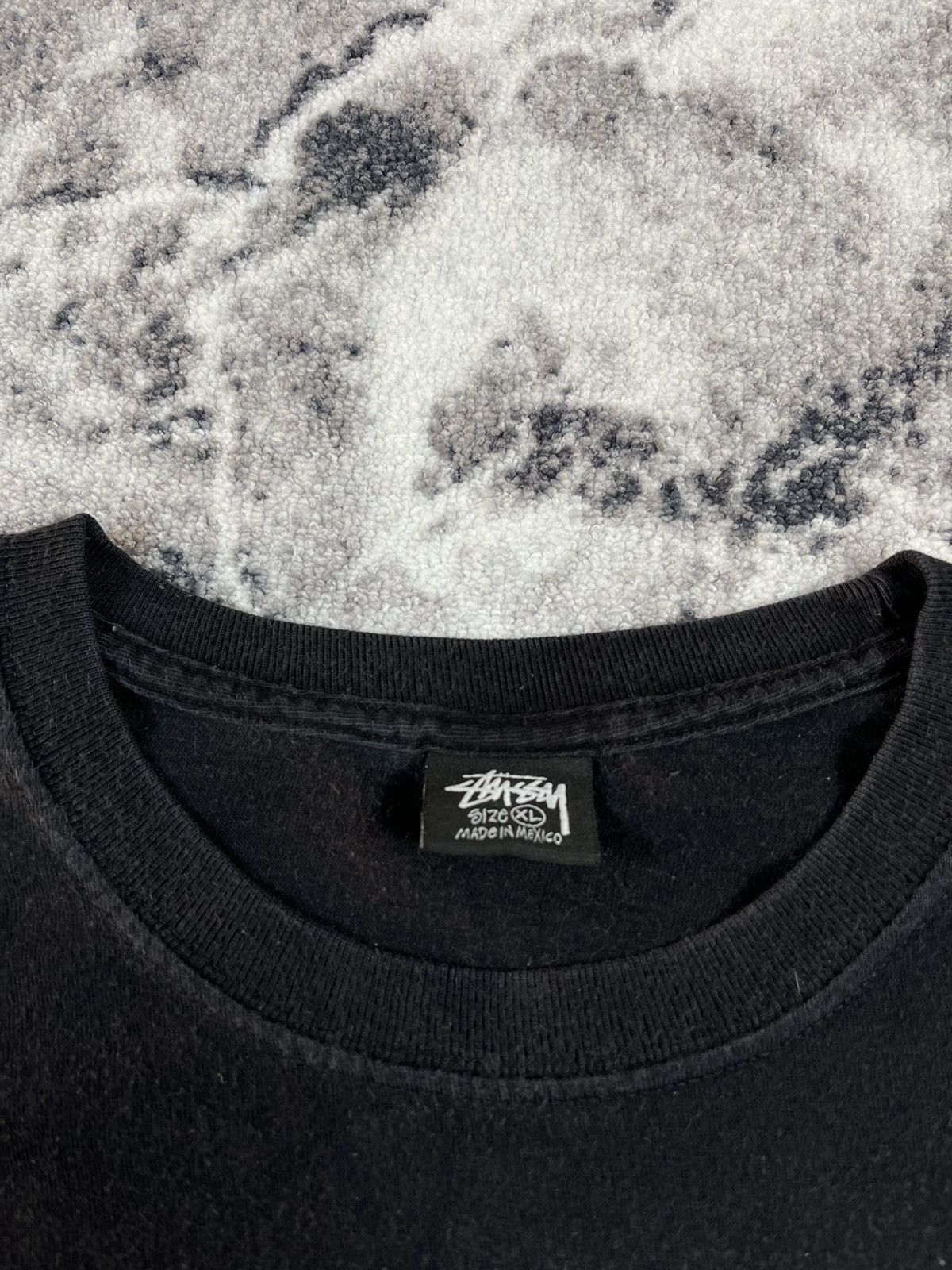 Stussy Stussy Smiley Flower Logo T Shirt Black XL Size US XL / EU 56 / 4 - 5 Thumbnail