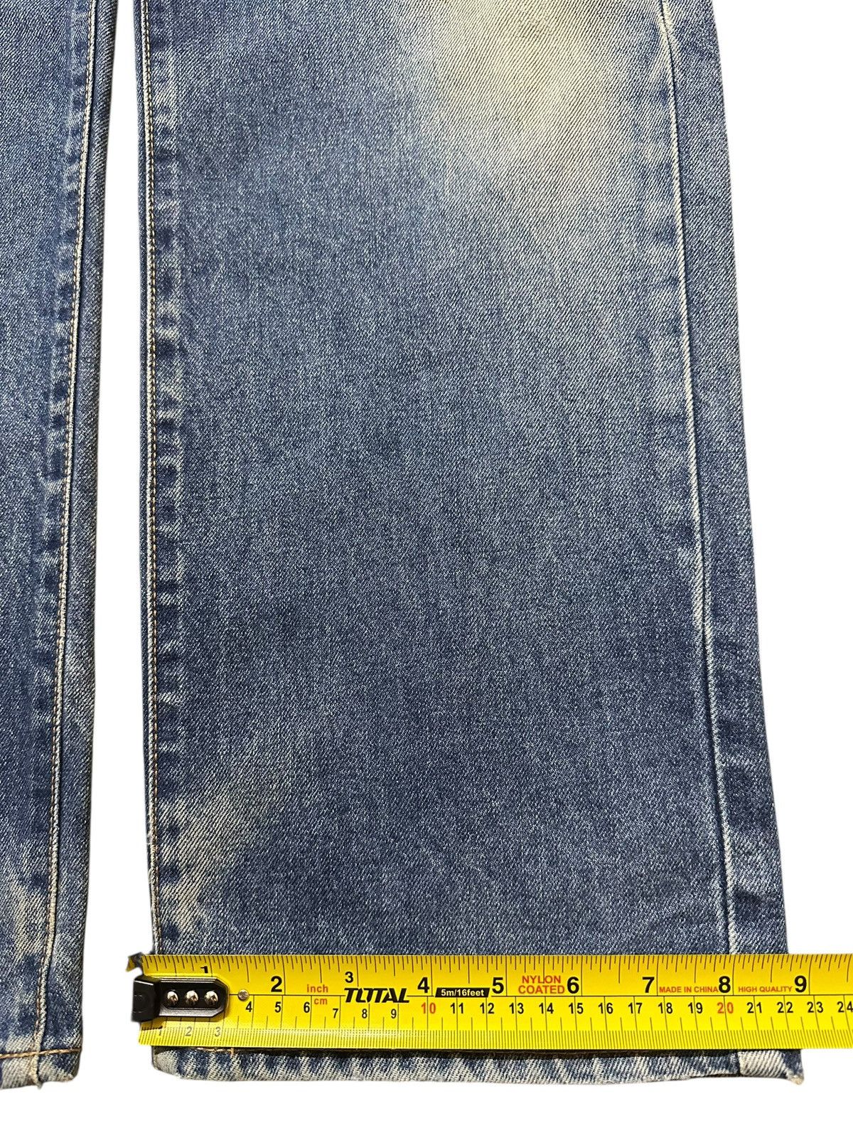 Denime Vintage Japanese Brand Blue Faded Wash Distress Baggy Jeans Size US 32 / EU 48 - 16 Thumbnail