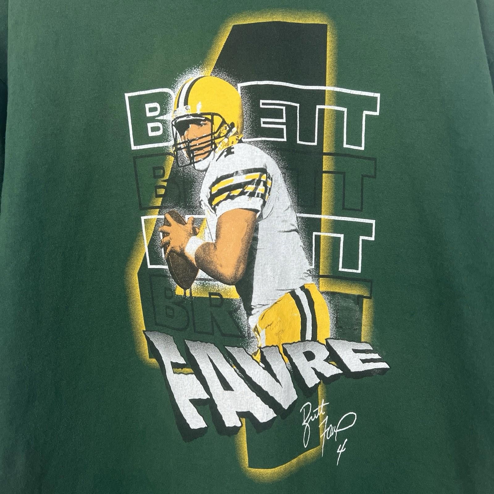 Other Vintage 90s Brett Favre Green Bay Packers NFL T Shirt XXL Size US XXL / EU 58 / 5 - 2 Thumbnail