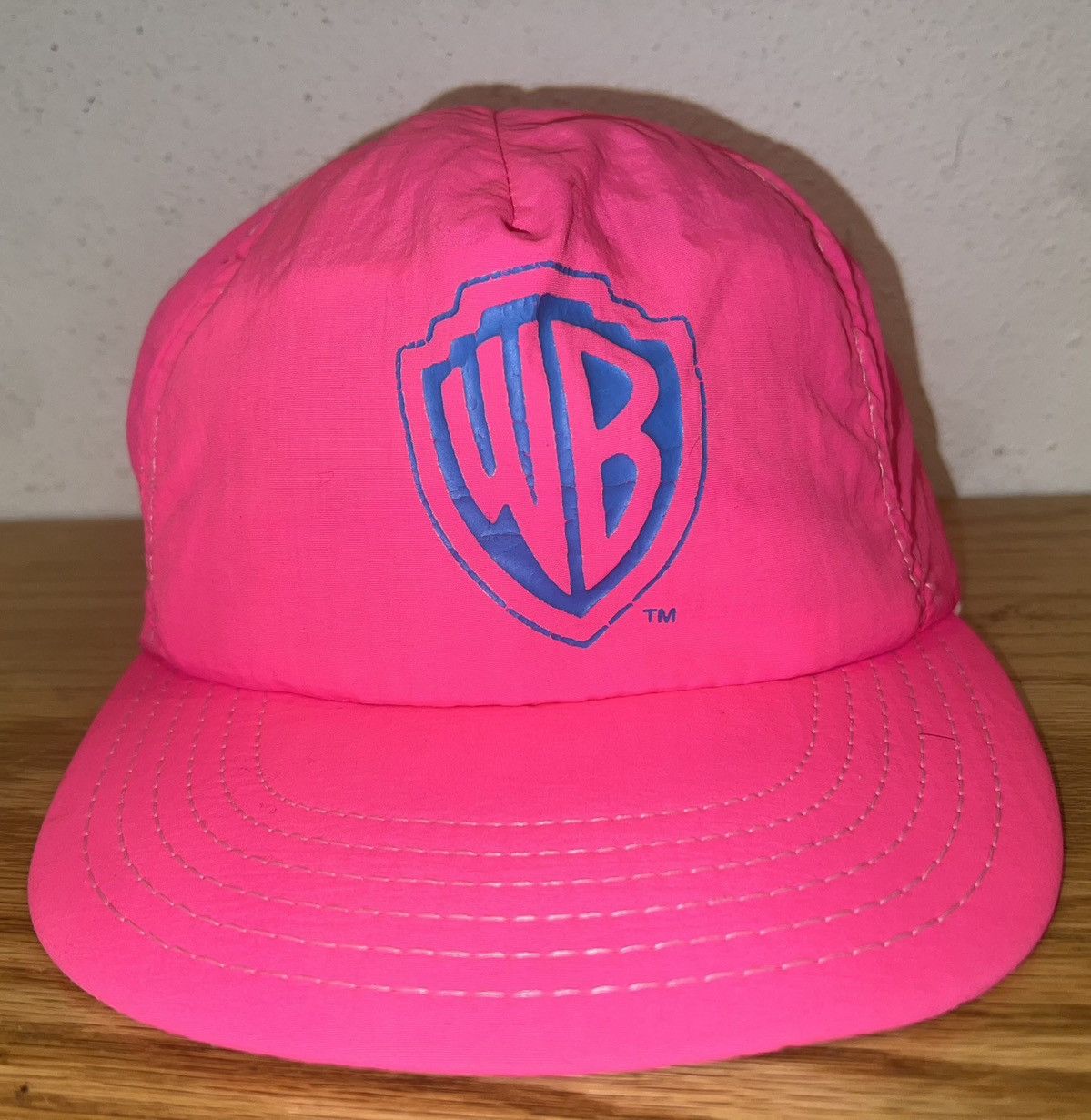 Warner Bros Vintage Warner Bros Miami Vice Pink Hat Size ONE SIZE - 2 Thumbnail