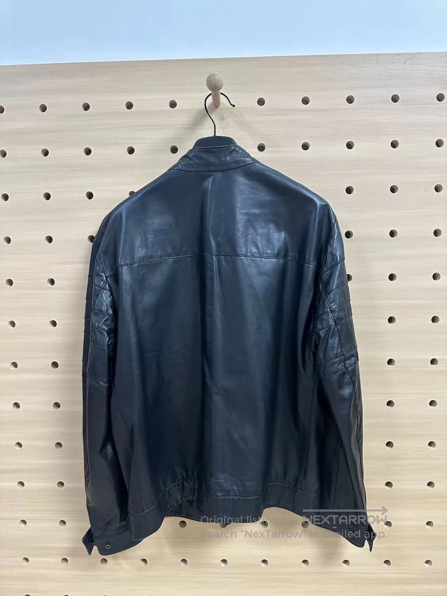 Trussardi Trussardi Black Leather Jacket for Men. Size US M / EU 48-50 / 2 - 2 Thumbnail
