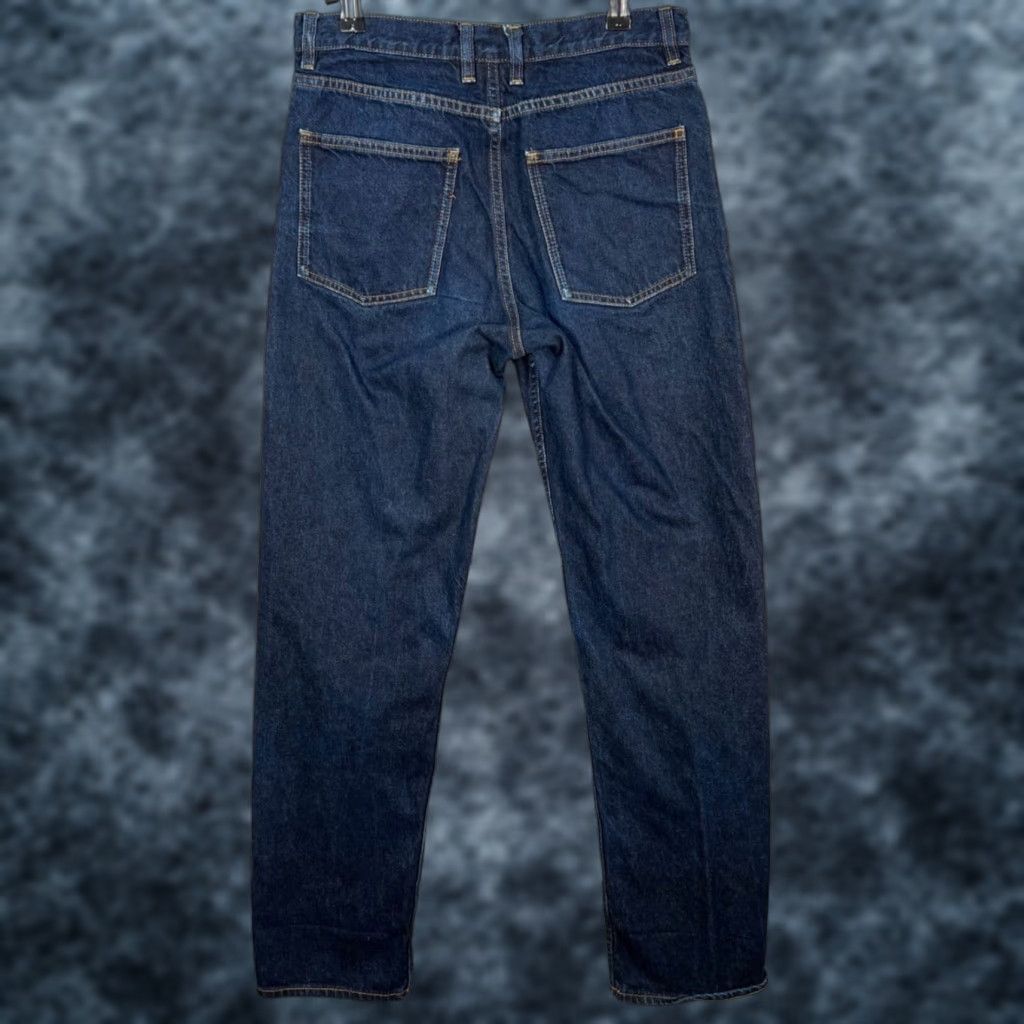 Cos COS Jeans Women 25 Straight Turn Up Denim 5-Pocket 100% Cotton Blue Adult Womens 25 Inseam 31 High Rise Vintage No Size 42" / US 20 - 1 Thumbnail