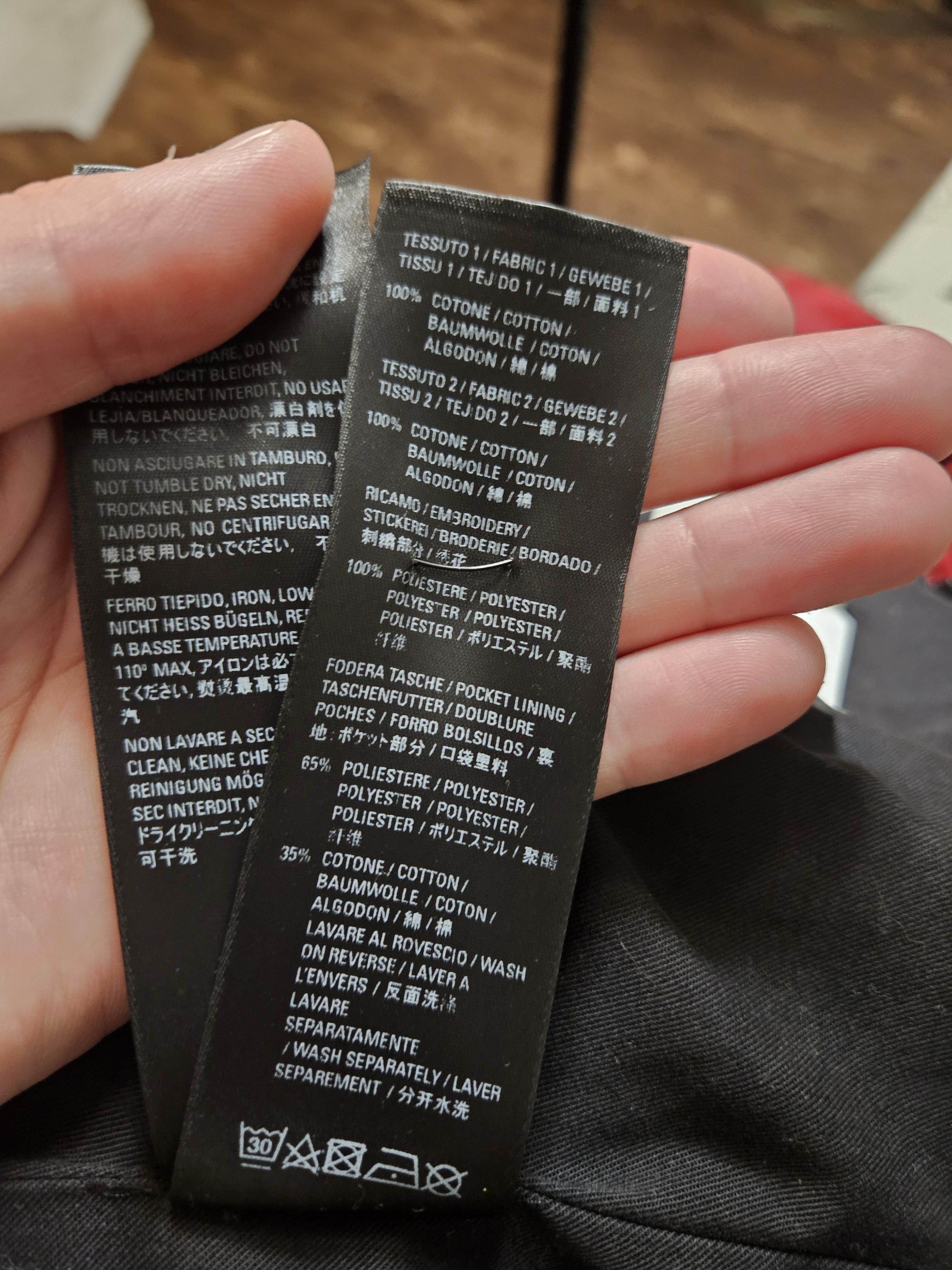 Balenciaga Sporty B Colorblock Japanese Denim Zip Up Track Jacket Size US L / EU 52-54 / 3 - 12 Thumbnail
