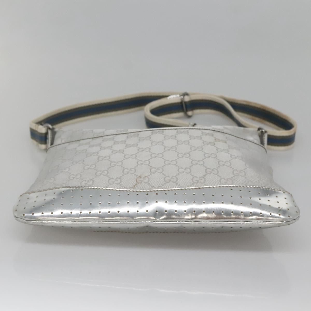 Gucci GUCCI GG Canvas Shoulder Bag Silver Size ONE SIZE - 9 Thumbnail