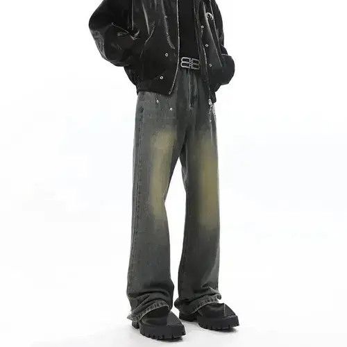 Japanese Brand Washed Baggy Distressed Wide Leg Jeans Pants Size US 32 / EU 48 - 2 Thumbnail