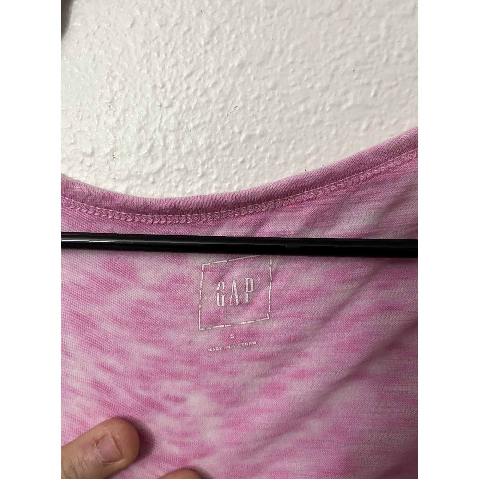 Gap Gap Blouse Women Size S Pink Front Tie Pullover Knit Cotton Blend Long Sleeve Scoop Neck Regular Fit Vintage? No Size S / US 4 / IT 40 - 2 Thumbnail