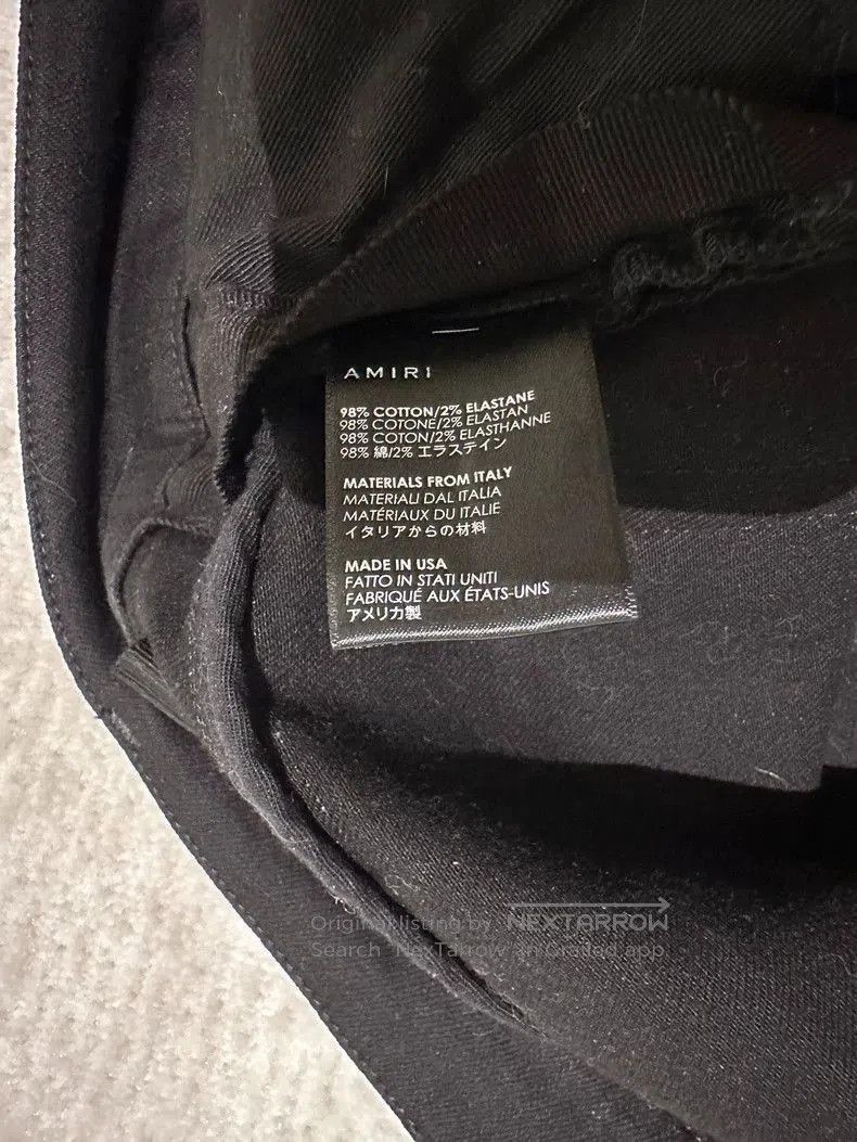 Amiri Amiri Black Crystal Destroy Jean. Size US 31 - 8 Thumbnail