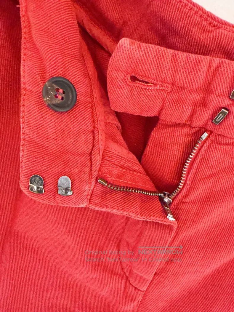 Brunello Cucinelli Brunello Cucinelli Red cotton linen shorts Size 25" / US 0 / IT 36 - 6 Thumbnail
