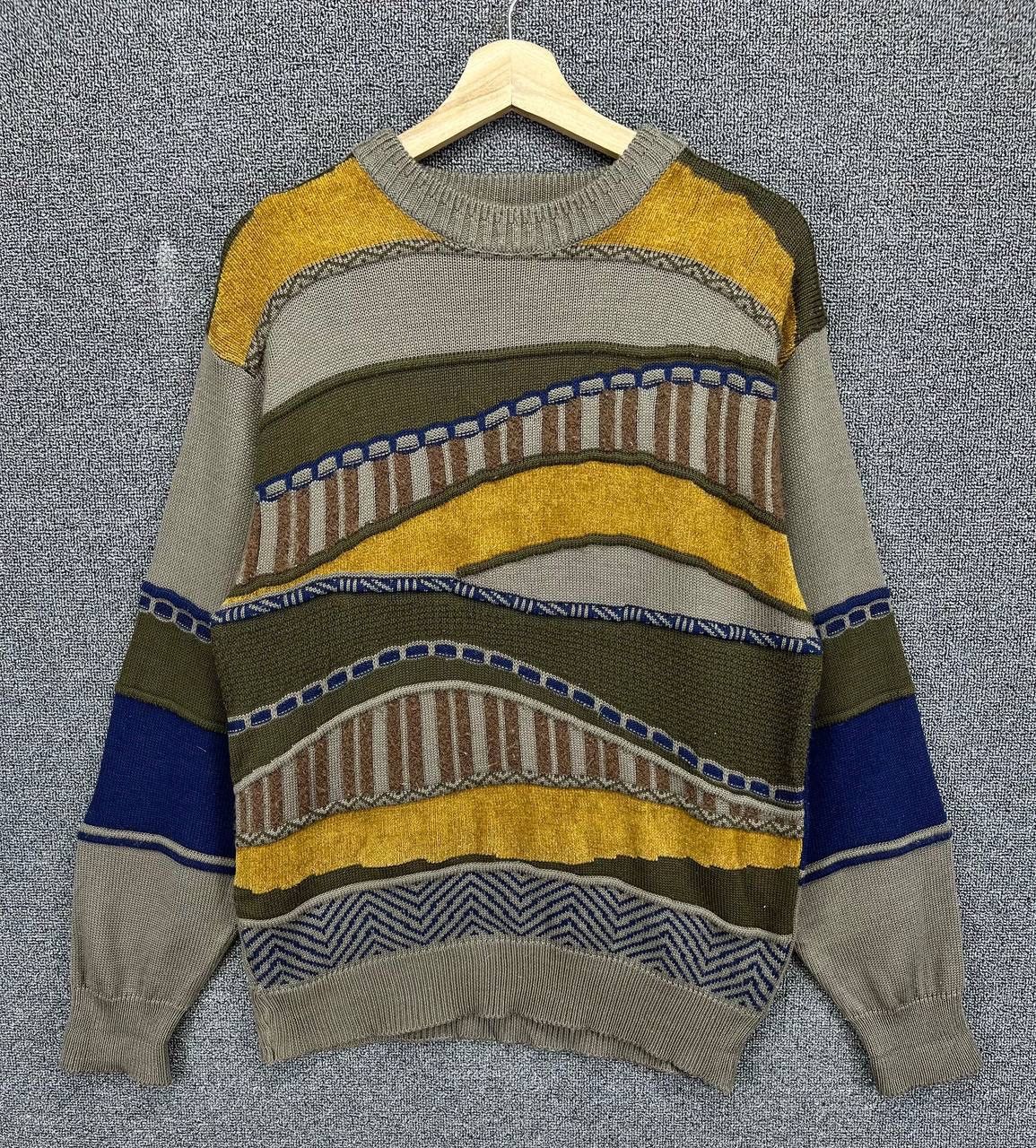 Coogi Vintage Too Set Coogi Style Cable Knit Sweater Size US M / EU 48-50 / 2 - 1 Thumbnail