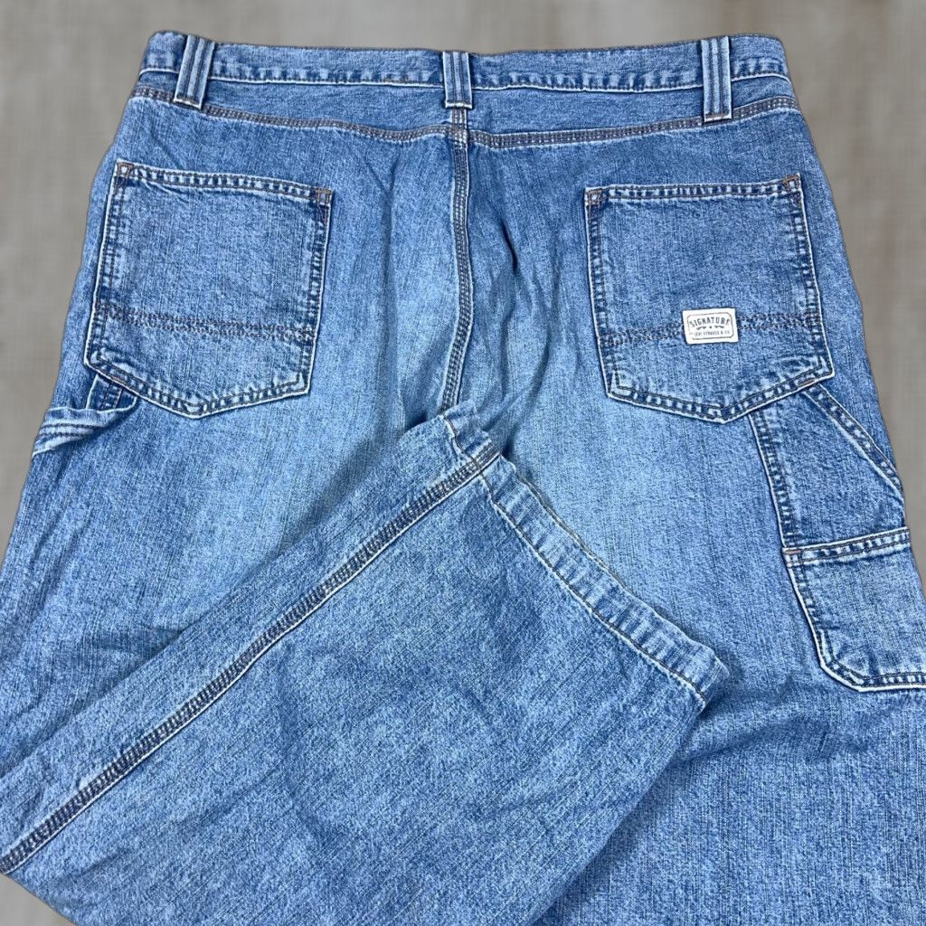 Levi's VINTAGE Levi's Jeans Men 38x30 Baggy Carpenter 5-Pocket Denim Blue Grunge Work Wear Size US 38 / EU 54 - 1 Thumbnail