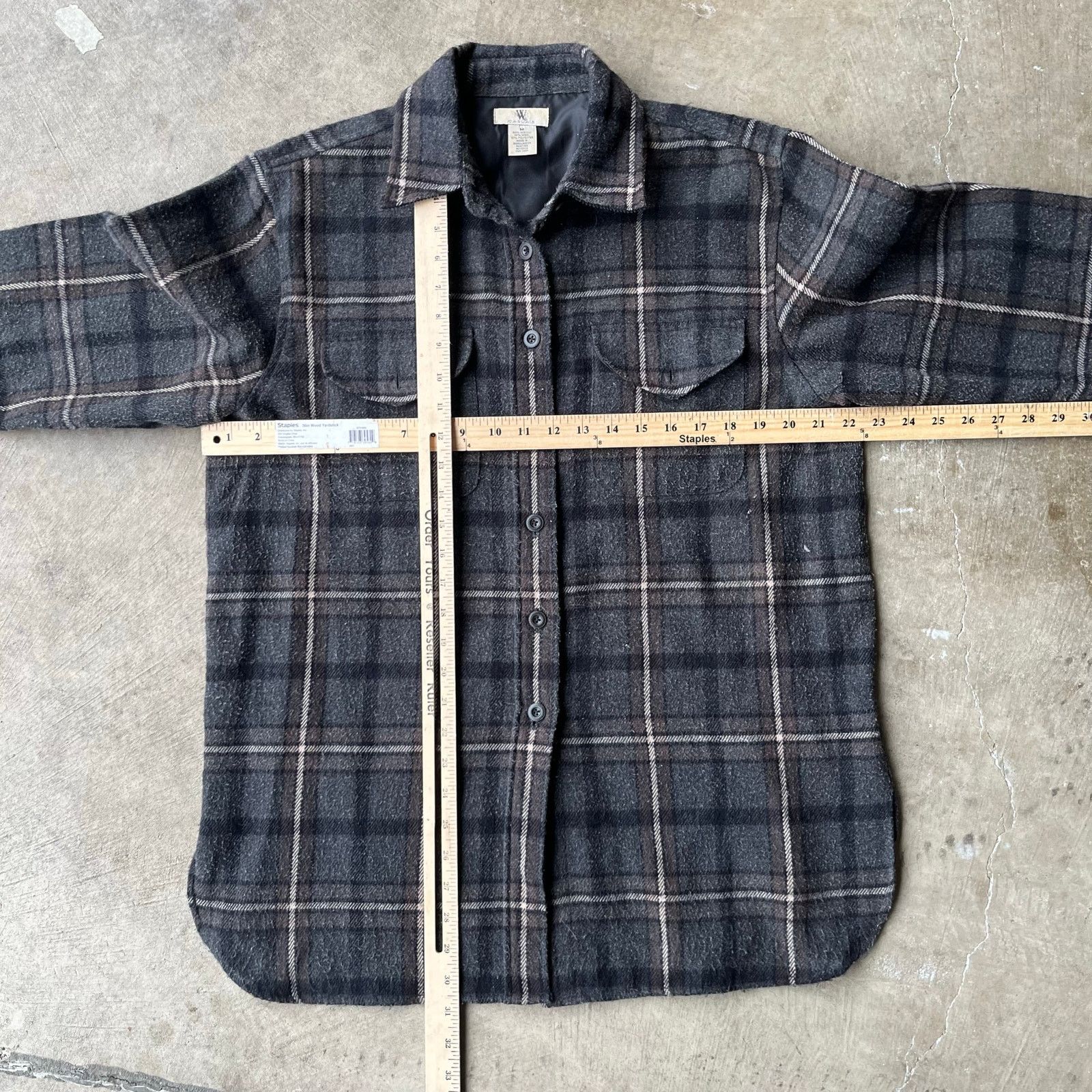 Vintage VINTAGE WOOL ACRYLIC BOARD SHIRT FLANNEL MEDIUM GRAY Size US M / EU 48-50 / 2 - 4 Thumbnail