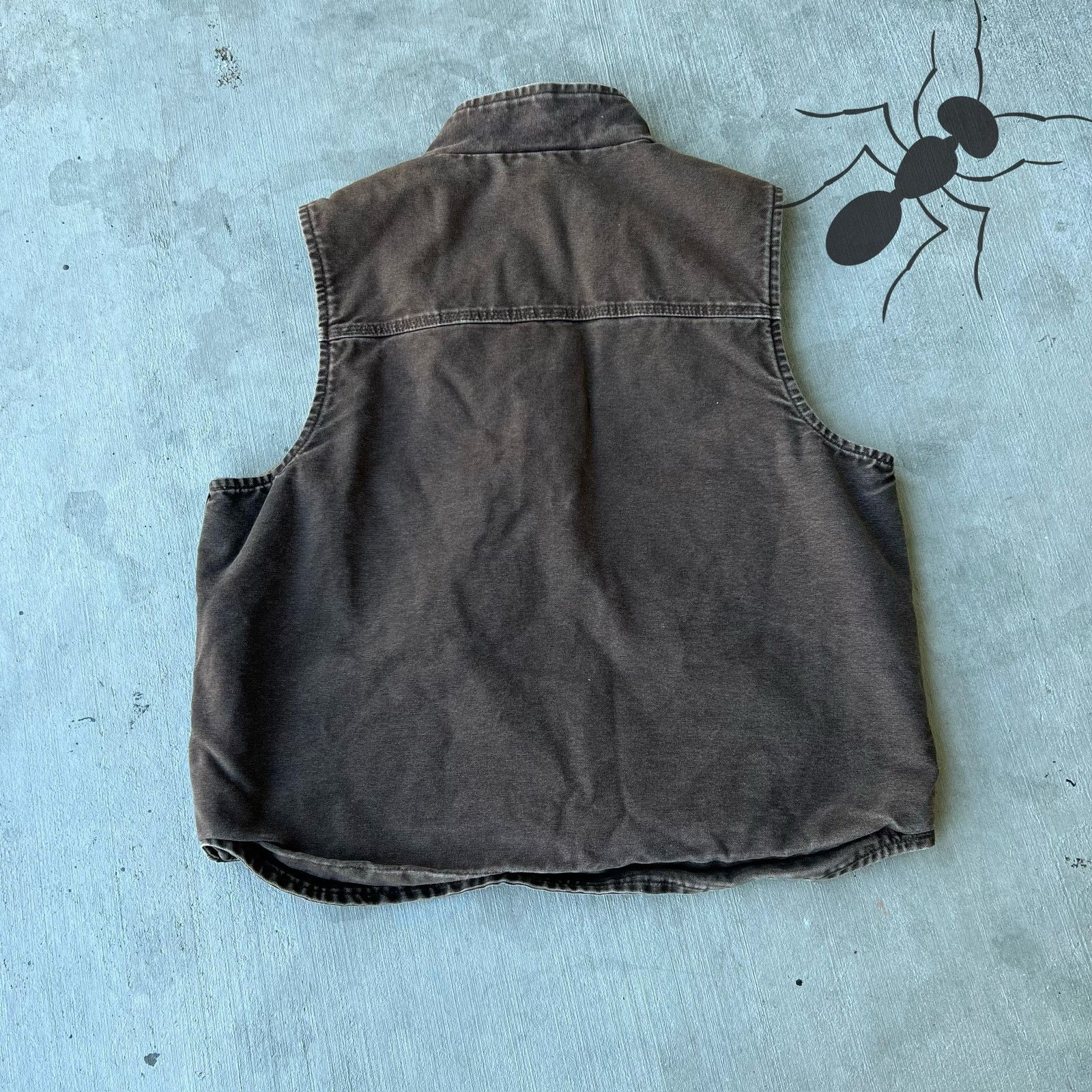 Carhartt × Vintage Carhartt V33 BDB faded brown work wear vest Size US L / EU 52-54 / 3 - 5 Thumbnail