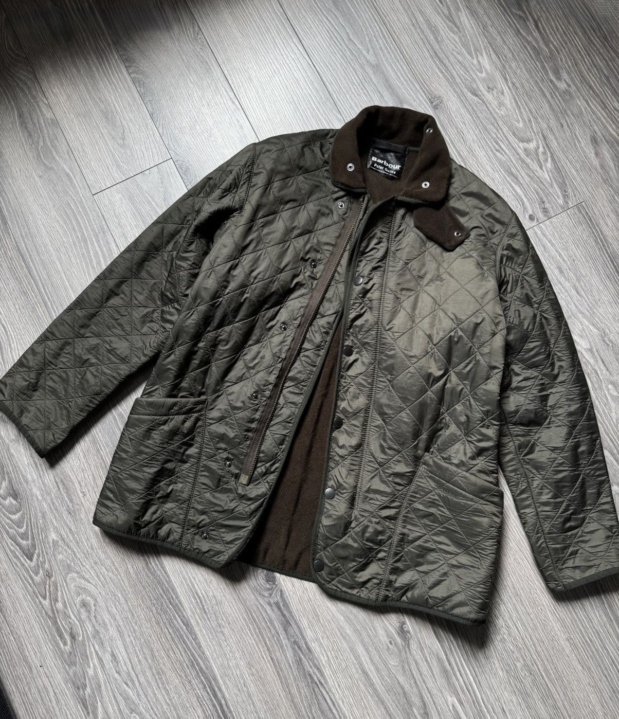 Barbour × Heritage Research × Vintage Barbour Polar Quilted jacket in Khaki green L Size US L / EU 52-54 / 3 - 3 Thumbnail