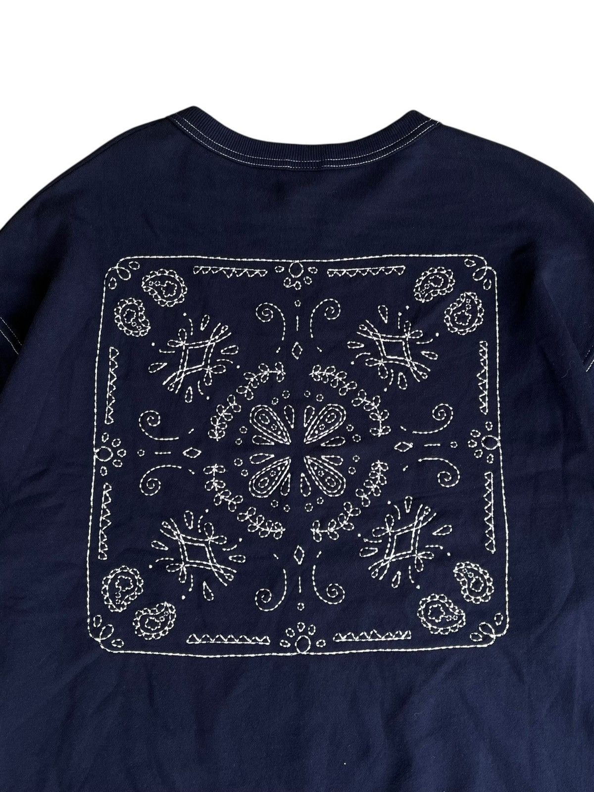 FrizmWORKS Frizm Works Paisley Sweatshirt Navy Size US XL / EU 56 / 4 - 2 Thumbnail