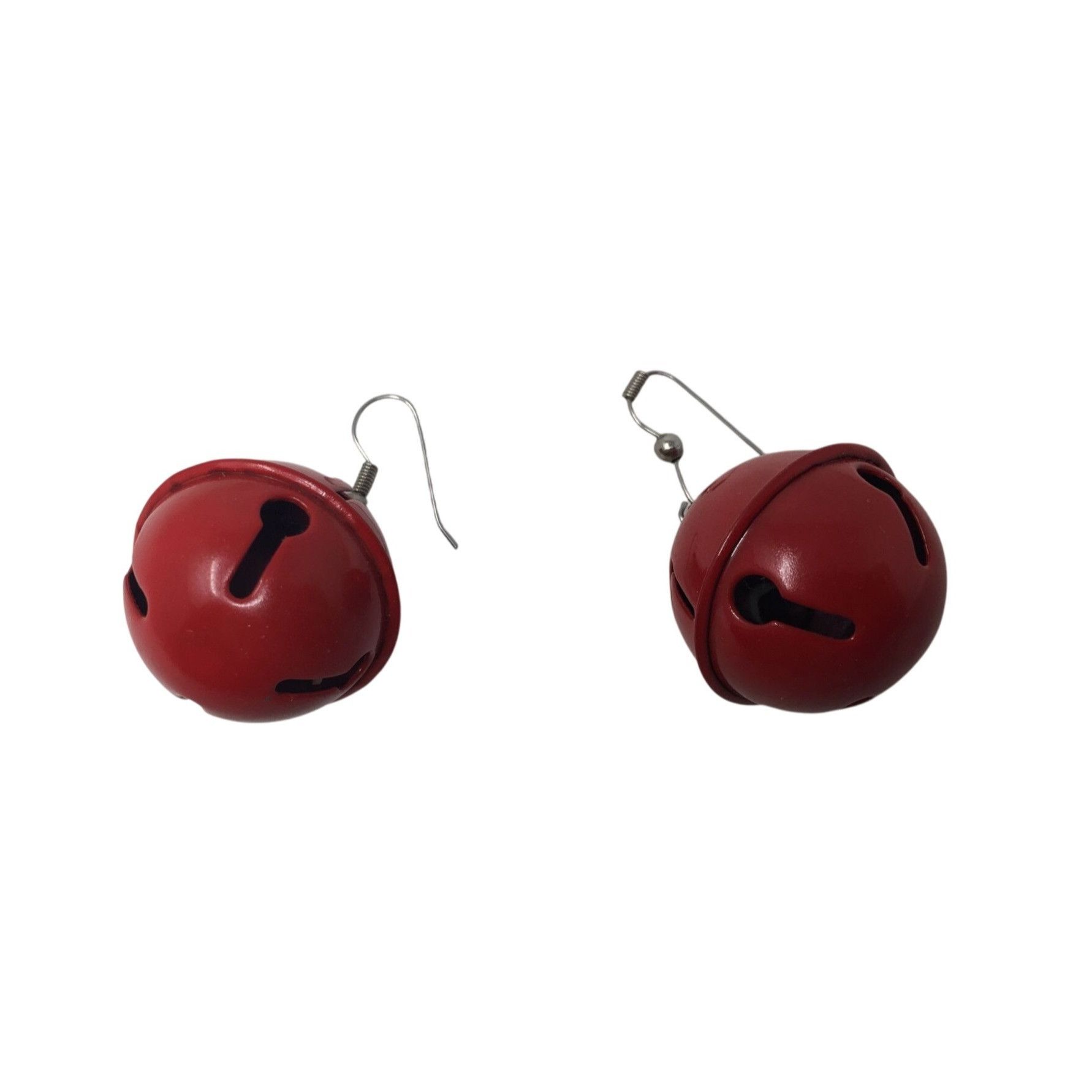 Other Red Christmas Jingle Bell Earrings with Candy Canes on them Size ONE SIZE - 1 Thumbnail