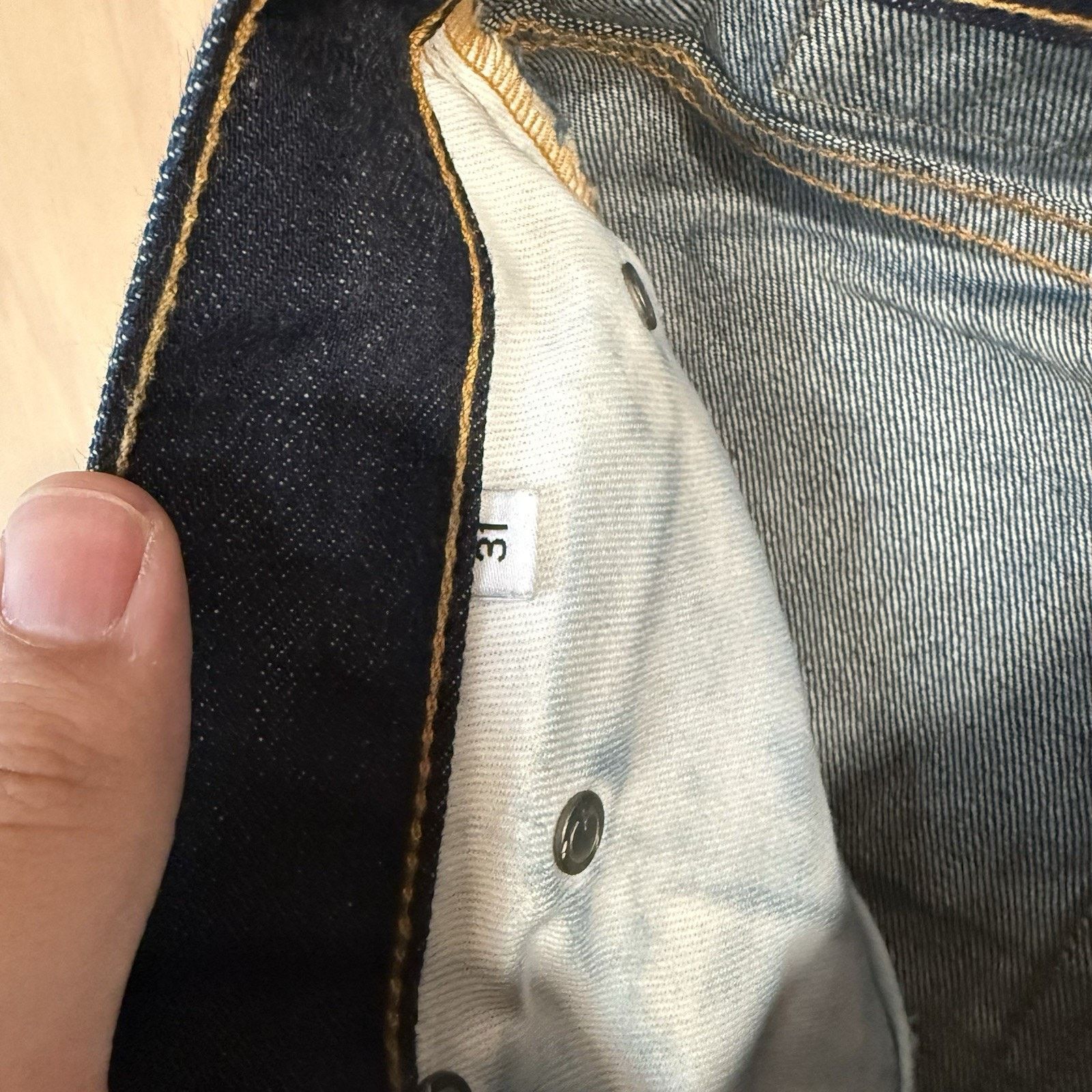 Gustin Gustin Selvedge Jeans Blue Dark Wash Slim Denim Minimalist Size US 29 - 5 Thumbnail