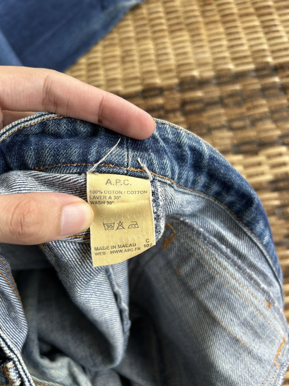 Japanese Brand × Kapital × Vintage Flare A.P.C Mudwash Denim Jeans Size US 32 / EU 48 - 16 Thumbnail